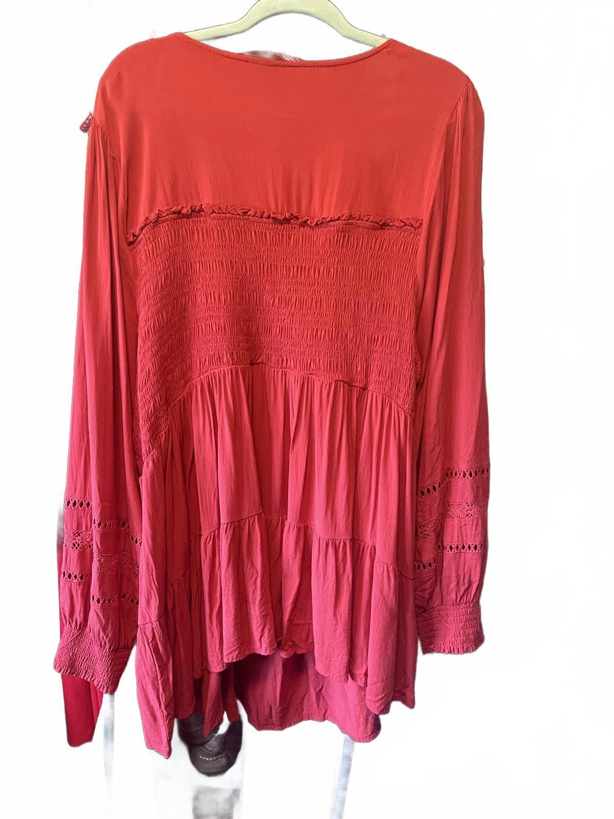 Designer Torrid peasant top Size 4XL / US 24-26 - 2 Thumbnail