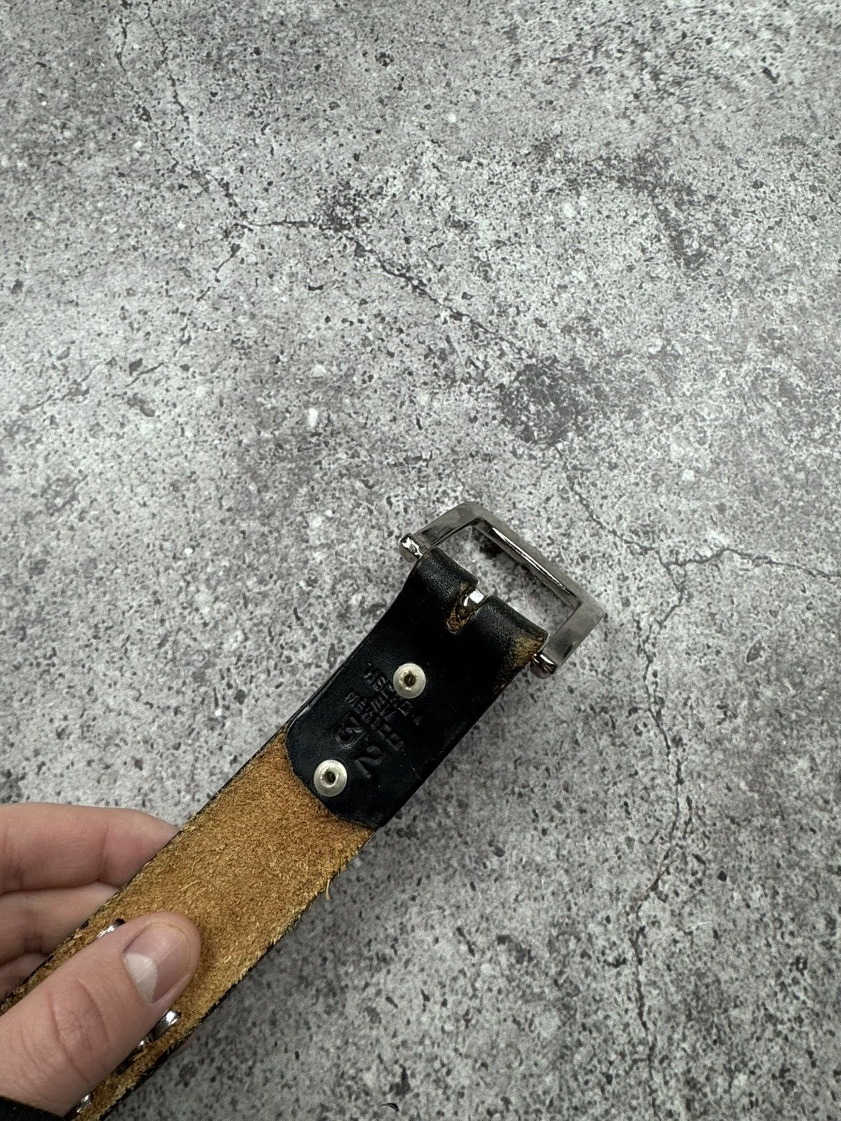 Japanese Brand 00’s NUMBER NINE STYLE EAGLE LEATHER RARE Y2K BELT VINTAGE Size ONE SIZE - 8 Thumbnail