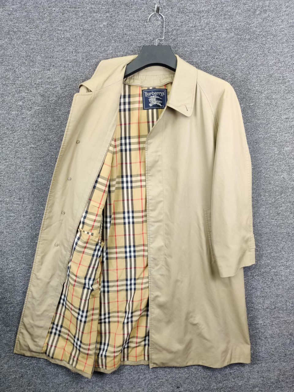 Burberry Vintage Burberrys Nova Check Trench Coat Size US L / EU 52-54 / 3 - 1 Thumbnail