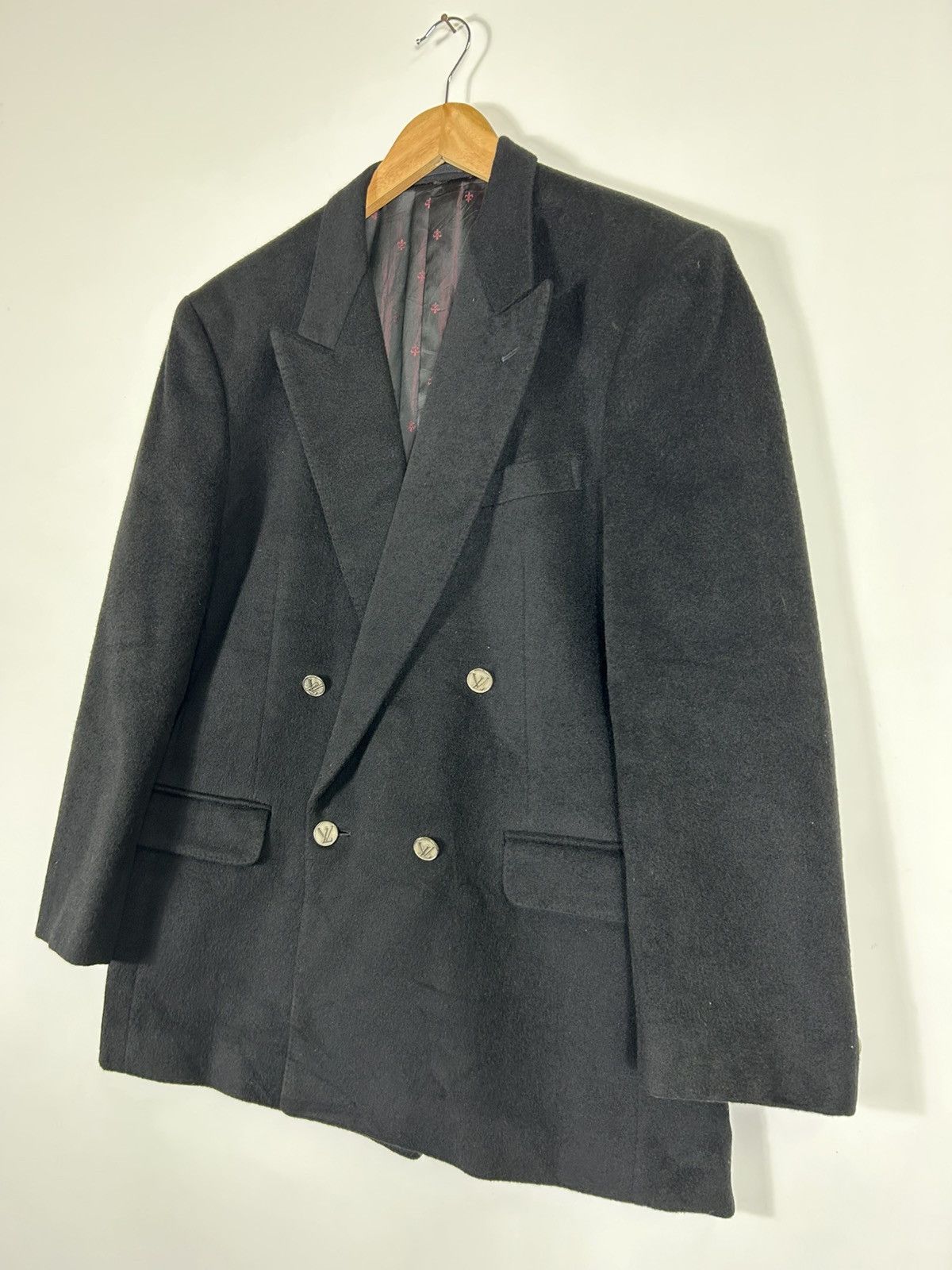 Autumn Cashmere × Japanese Brand 🔥Liberomann Cashmere Tailor Made Button LV Double Breast Size US L / EU 52-54 / 3 - 3 Thumbnail