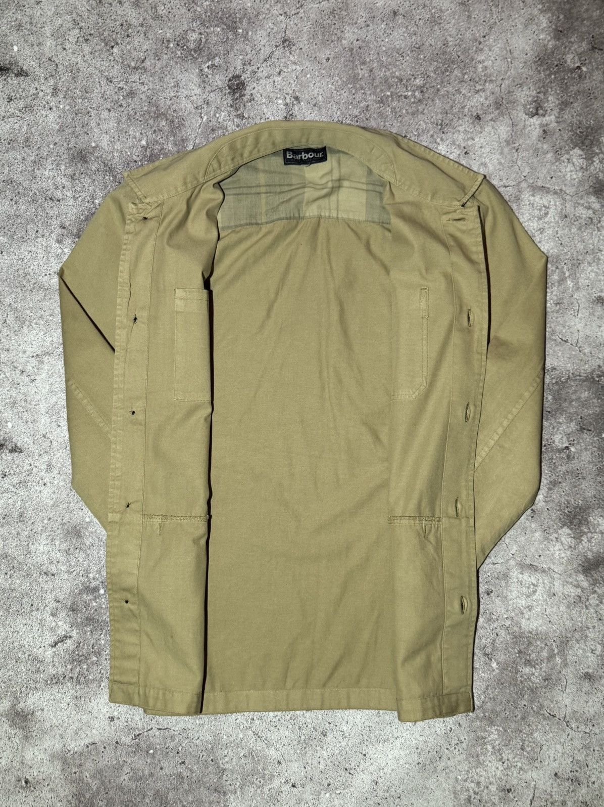 Barbour × Vintage Barbour Vintage Overshot Jacket Beige y2k Outdoor Streetwear Size US XL / EU 56 / 4 - 9 Thumbnail