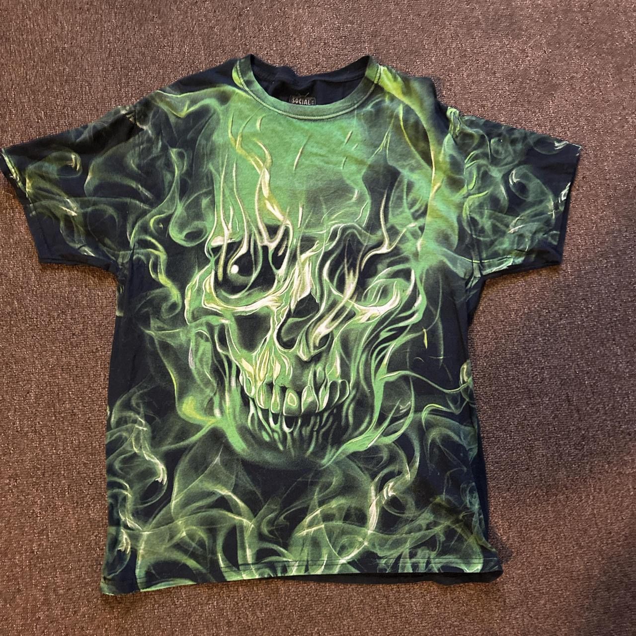 Liquid Blue Social Media Vintage Y2k Cyber Skull T-Shirt Size US L / EU 52-54 / 3 - 1 Thumbnail