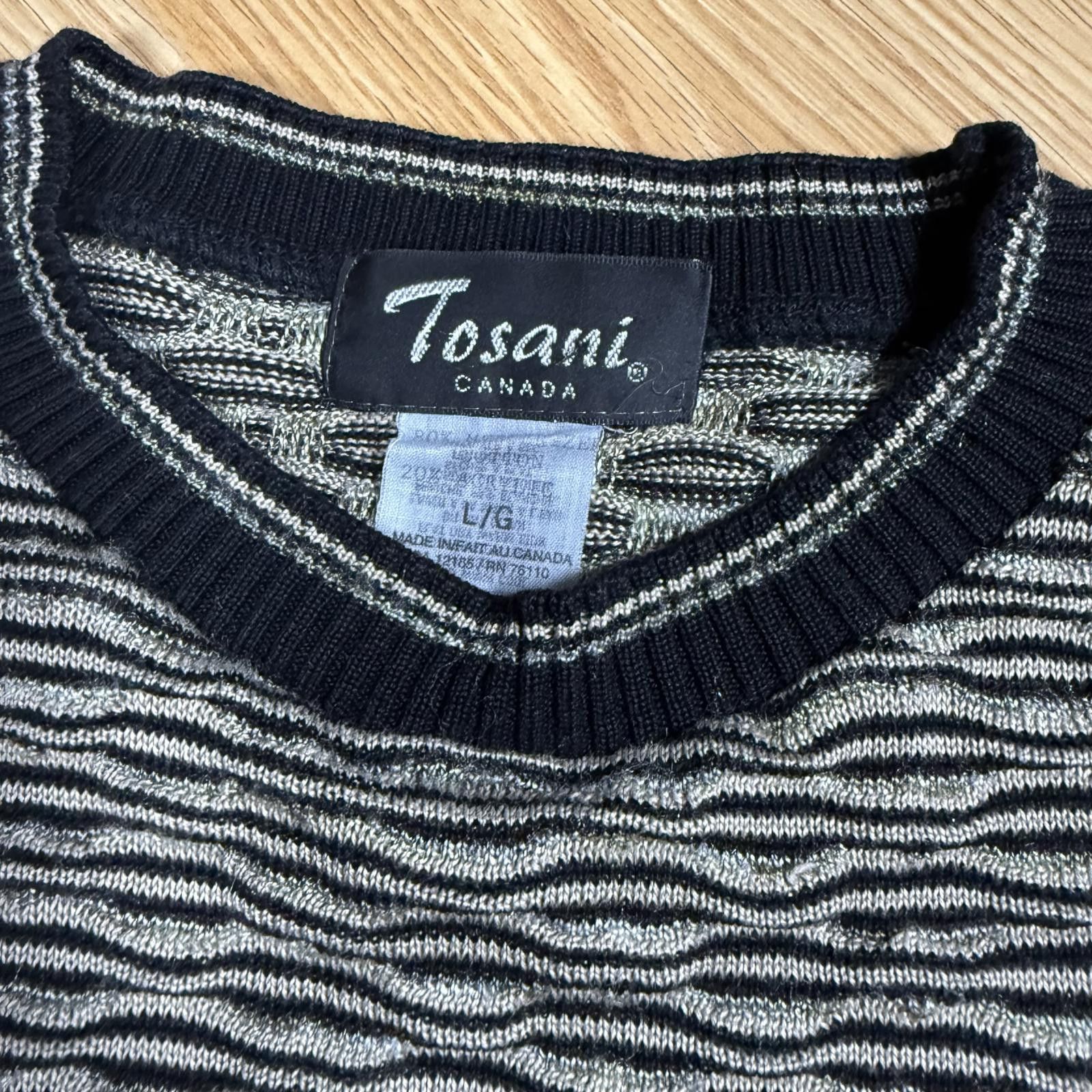 Other Tosani Canada Textured Knit Sweater Made in Canada Men’s L Size US L / EU 52-54 / 3 - 5 Thumbnail