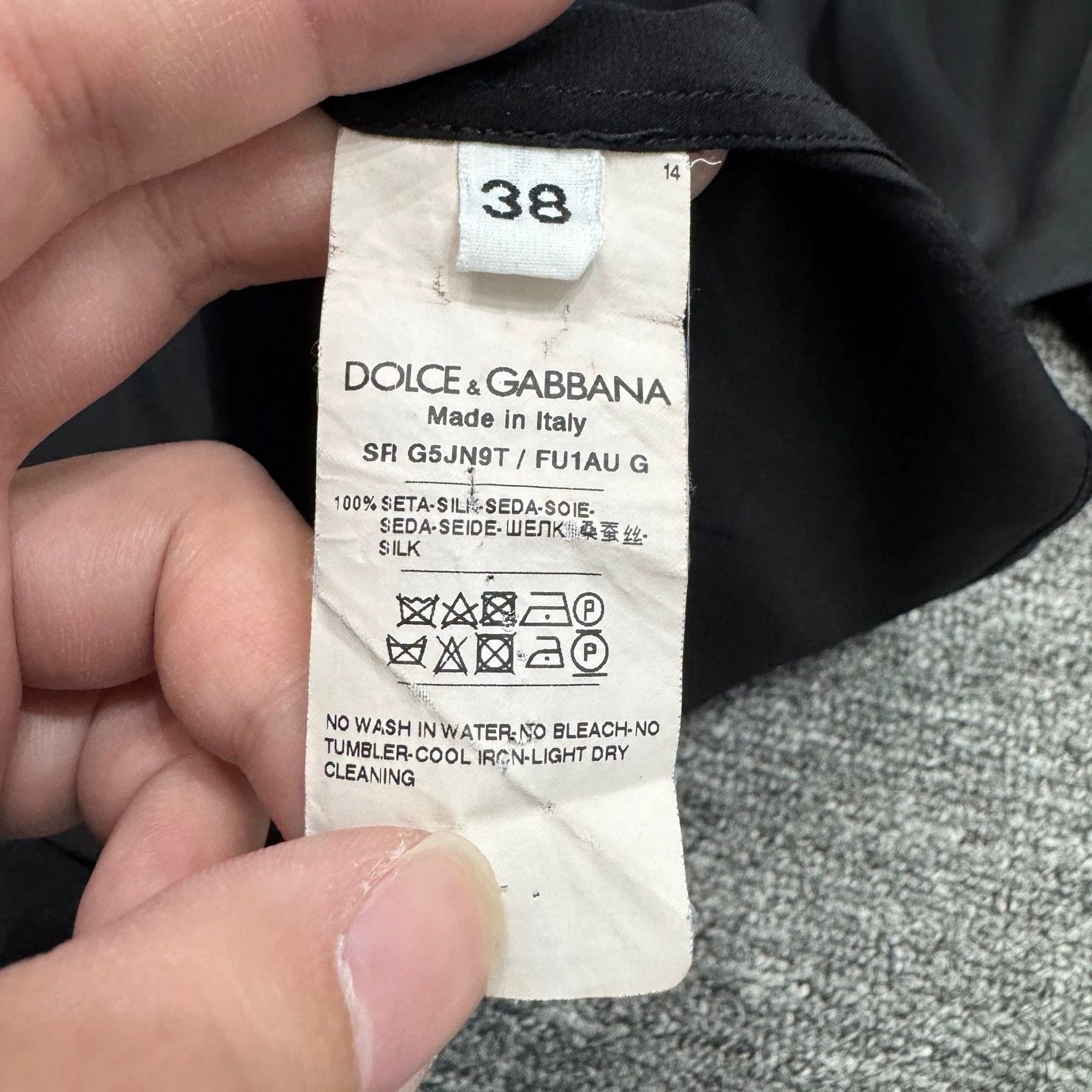 Dolce & Gabbana DG Silk Shirt 38 S 98 New Snags Size US S / EU 44-46 / 1 - 4 Thumbnail