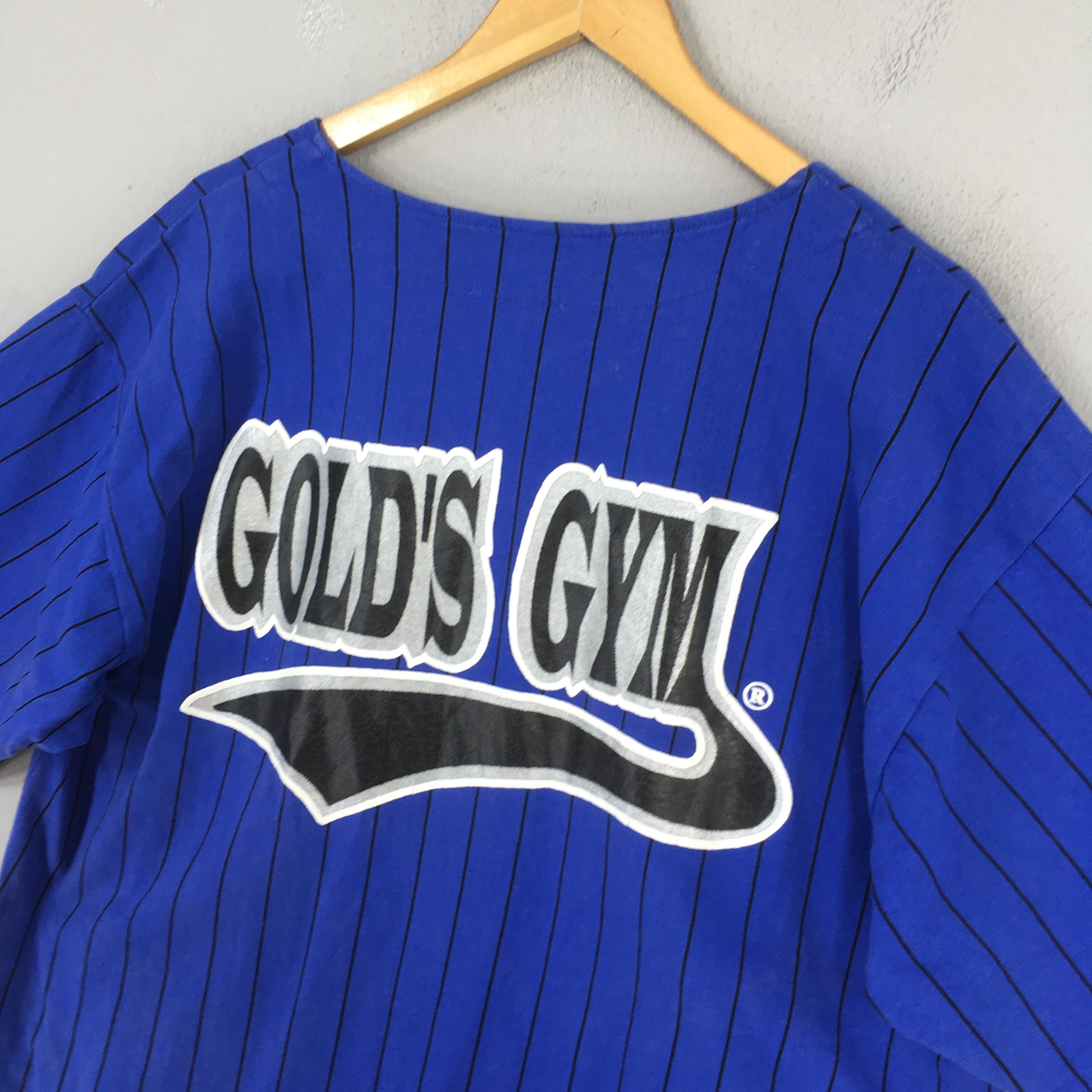Vintage Vintage 90s Gold's Gym Baseball Shirt Large Size US L / EU 52-54 / 3 - 8 Thumbnail