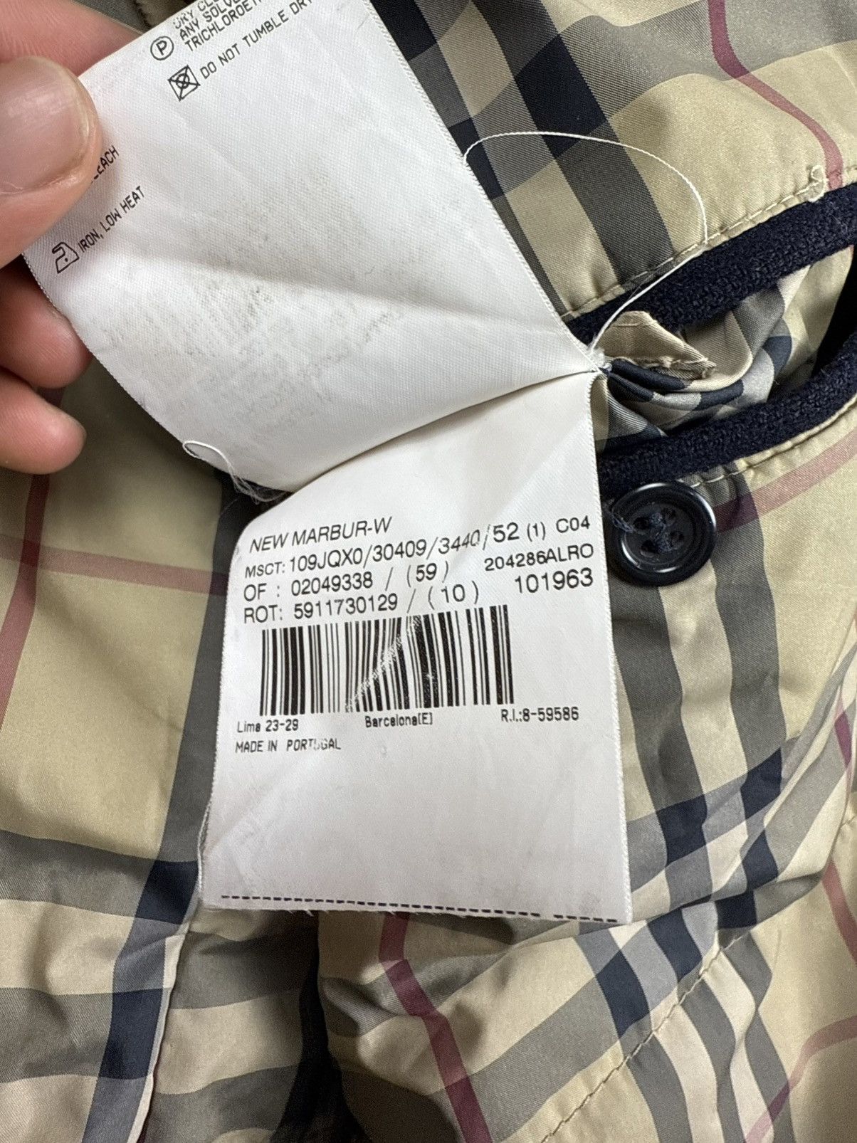 Burberry Burberry heavy coat novacheck navy blue size L men Size US L / EU 52-54 / 3 - 10 Thumbnail