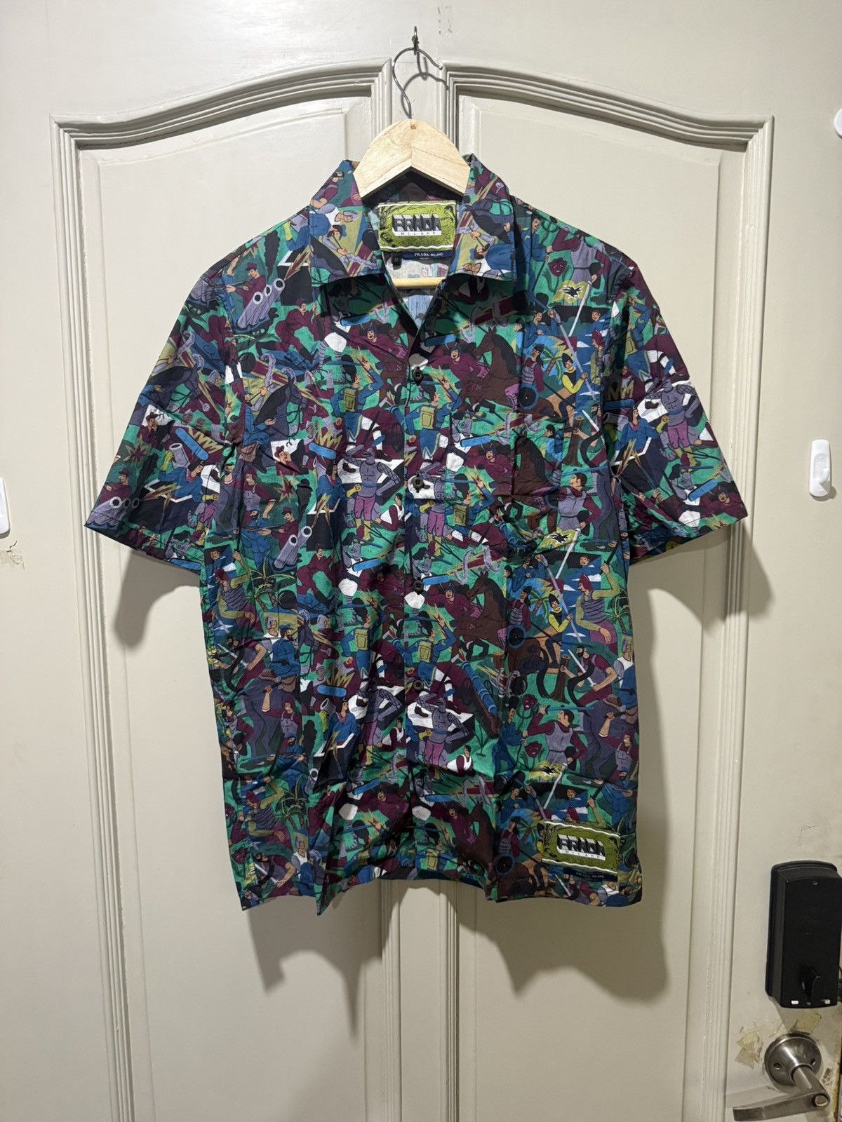 Prada Prada FW16 Bowling Shirt Battle Royale Size US M / EU 48-50 / 2 - 1 Thumbnail