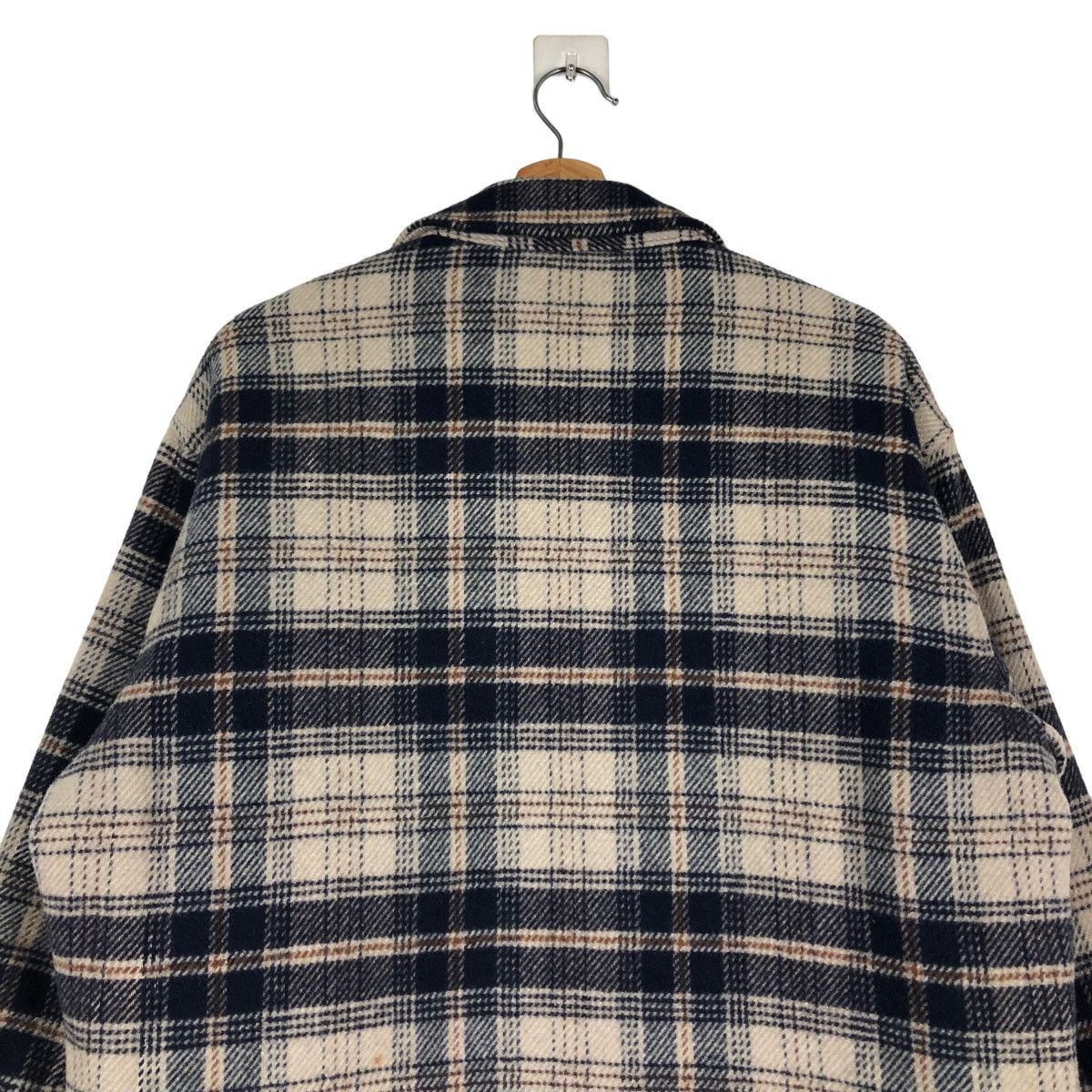 Japanese Brand 📌VINTAGE WORK CHORE ZIPPER JACKET BOSSINI TARTAN DESIGN Size US M / EU 48-50 / 2 - 13 Thumbnail