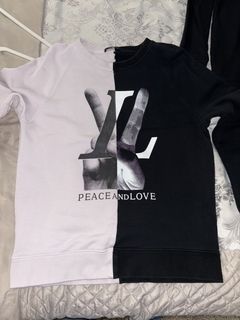 Louis vuitton peace hot sale and love hoodie