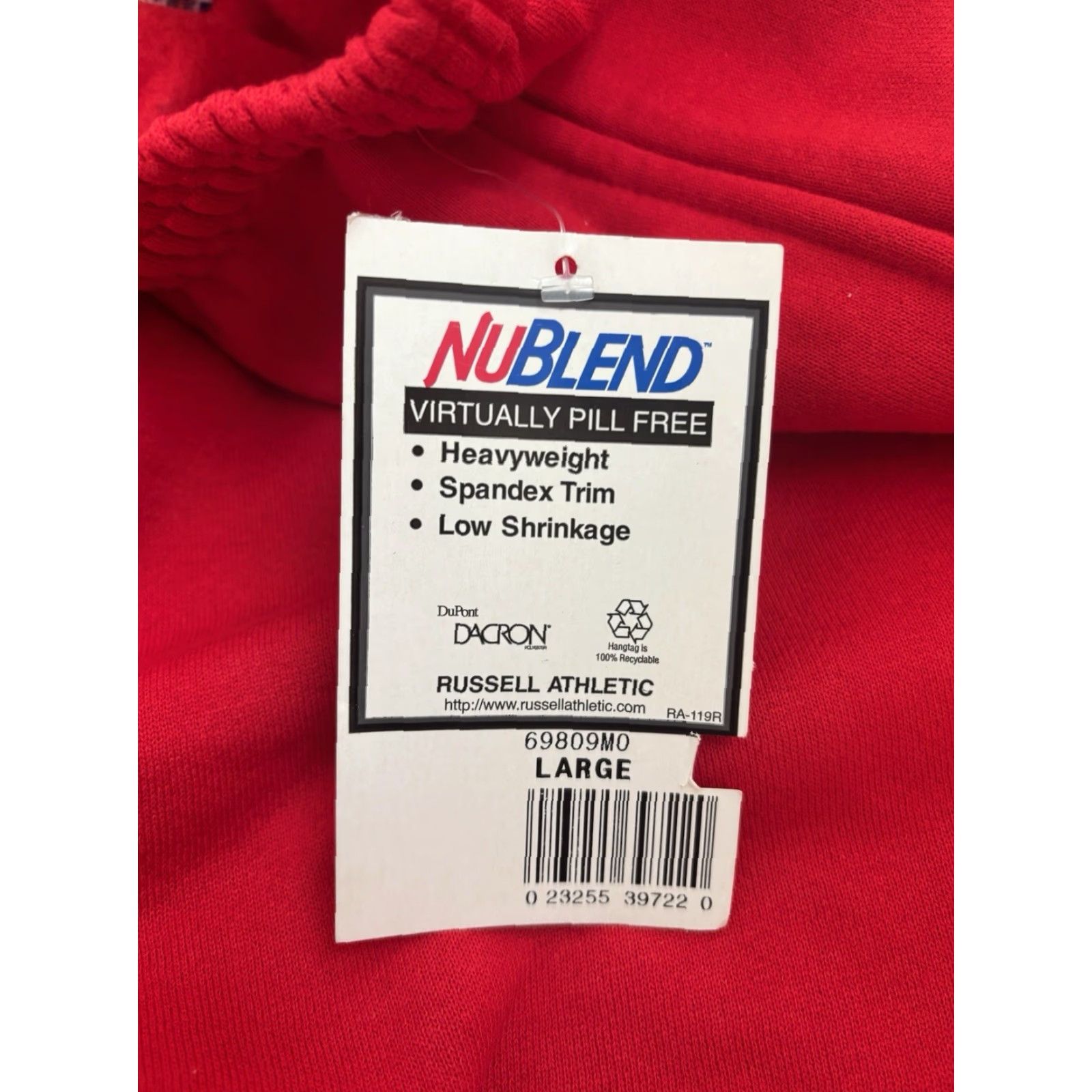 Russell Athletic VINTAGE Russell Athletic Coaches Shorts Mens L Red 90s USA NOS NWT drawstring pockets white royal blue logo Size US 33 - 3 Thumbnail
