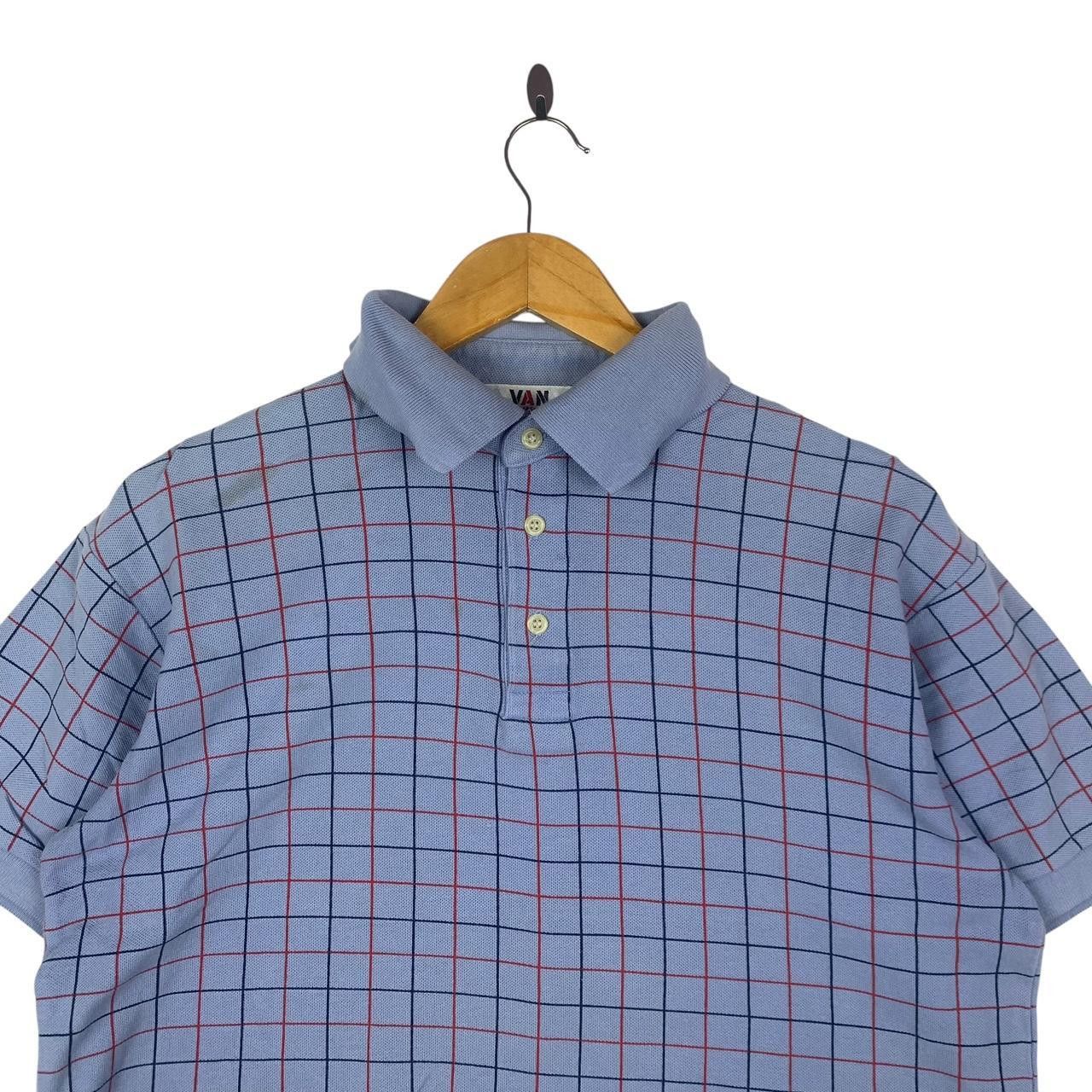 Vintage Vintage VAN JAC JAPAN Plaids Check Tartan Polo Tee Size US M / EU 48-50 / 2 - 2 Thumbnail