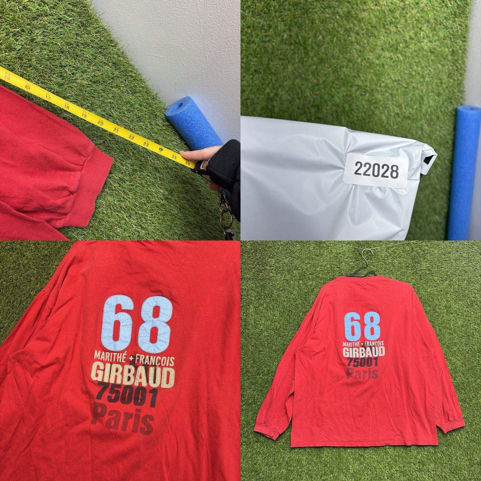 Vintage Marithe Francois Girbaud Shirt Mens XL 90s Made in USA Long Sleeve Hip Hop Y2K Red Logo Embroidered Vintage Crew Neck T-Shirt Size US XL / EU 56 / 4 - 8 Thumbnail