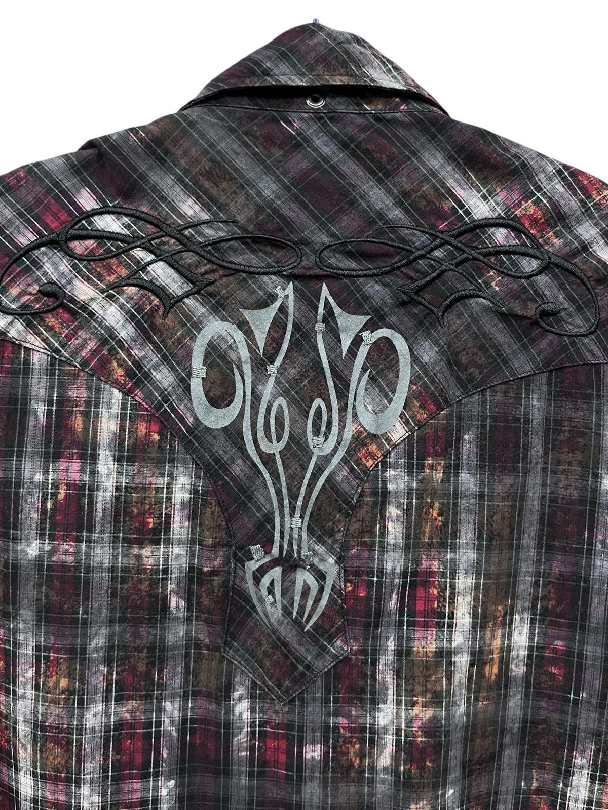 In The Attic In The Attic Punk Smokes Tartan Studded Tribal Shirt M Size US M / EU 48-50 / 2 - 7 Thumbnail