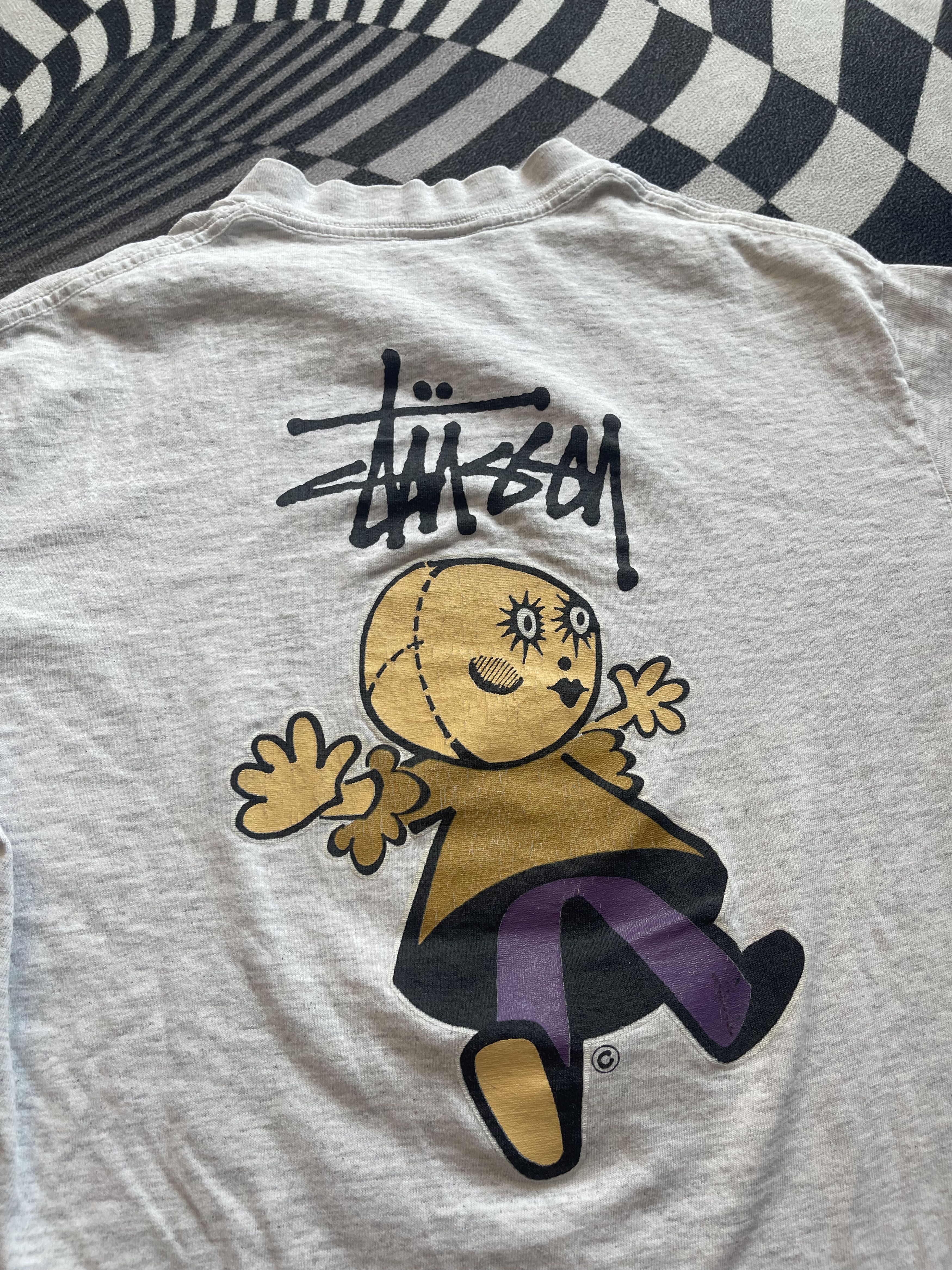 Stussy Vintage 90s Stussy "Doll Graphic" T-Shirt Size US S / EU 44-46 / 1 - 9 Thumbnail