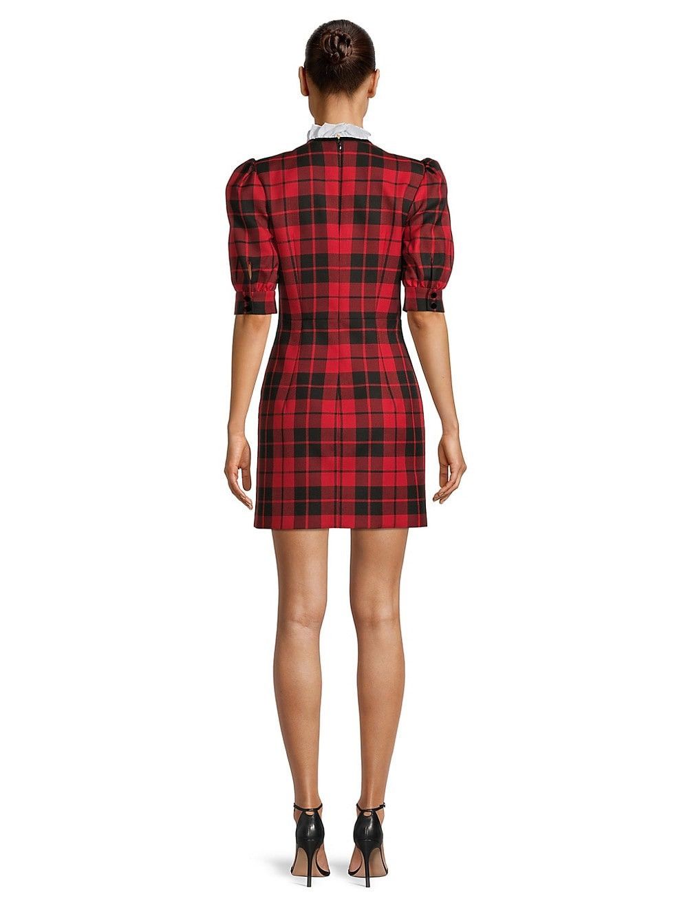Alessandra Rich × Self-Portrait Alessandra Rich SS2021 Fall Tartan Dress Size S / US 4 / IT 40 - 4 Thumbnail