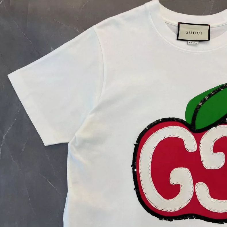 Other Gucci Apple Logo Short Sleeve T-Shirt-2508 Size US L / EU 52-54 / 3 - 4 Thumbnail