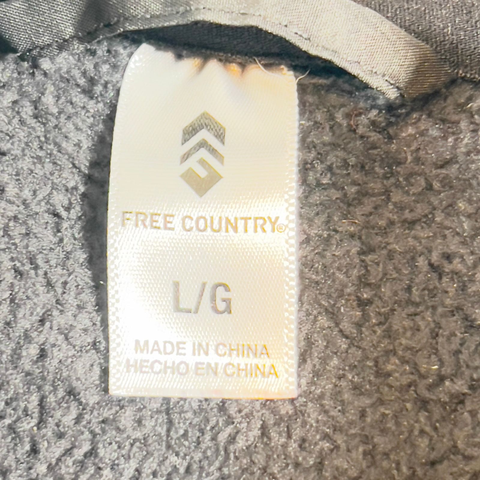 Free Country Fleece Full Zip Jogger Free Country Woman's L Black Pockets Size L / US 10 / IT 46 - 2 Thumbnail