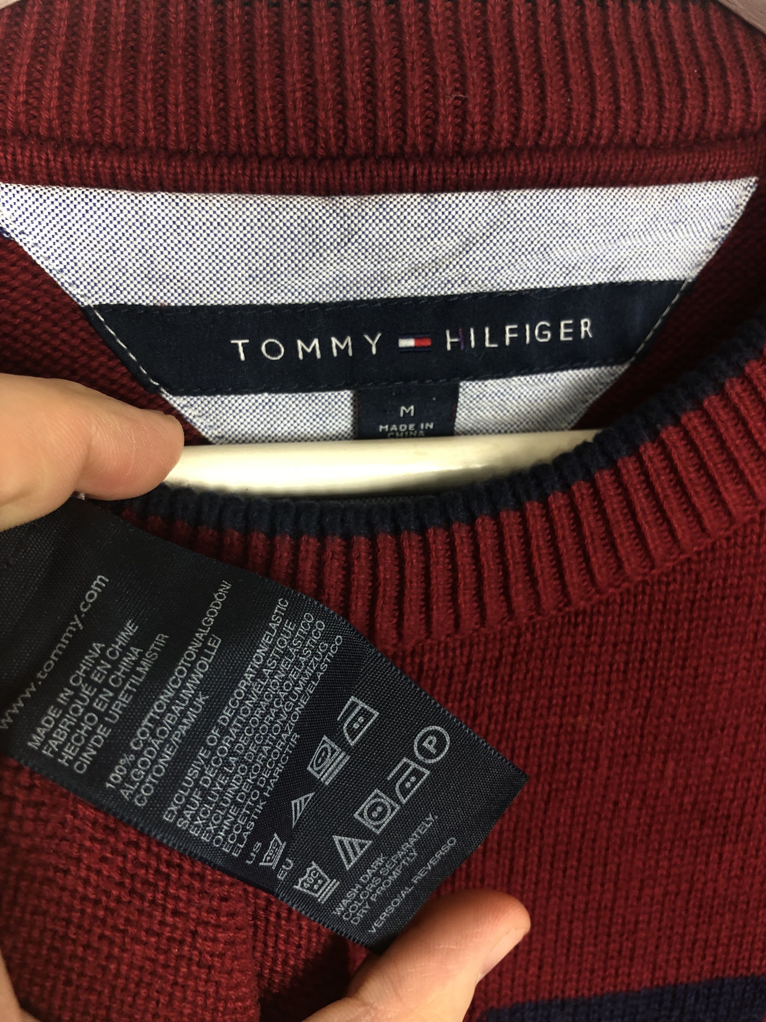 Tommy Hilfiger Tommy Hilfiger Sweater Knit Crewneck Big Logo size M Size US M / EU 48-50 / 2 - 8 Thumbnail