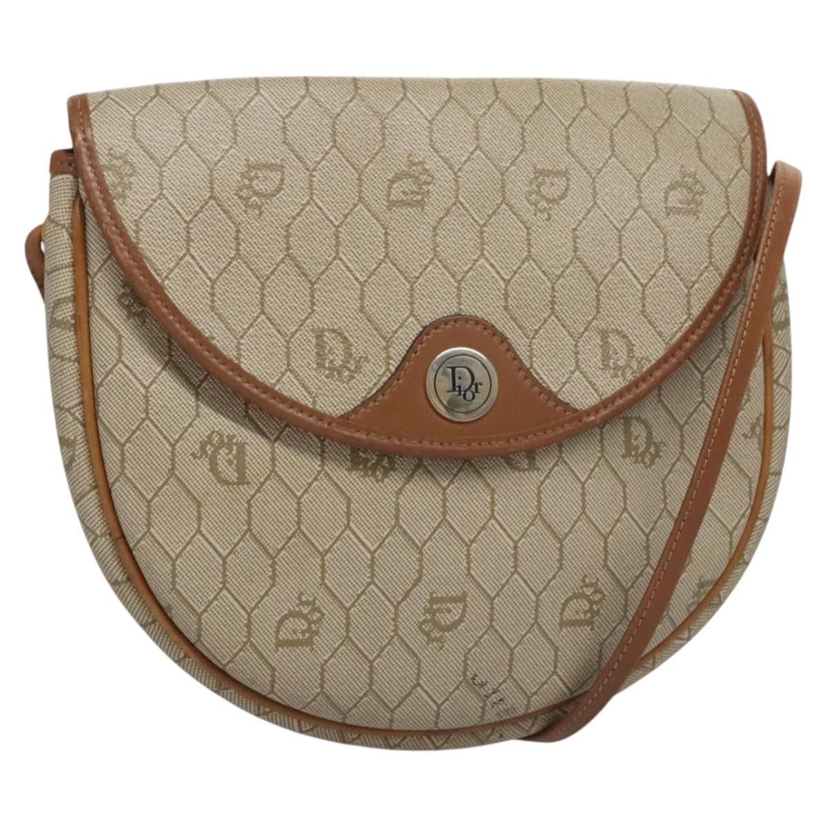 Dior DIOR Honeycomb Canvas Shoulder Bag Pvc Beige Gold Size ONE SIZE - 1 Thumbnail