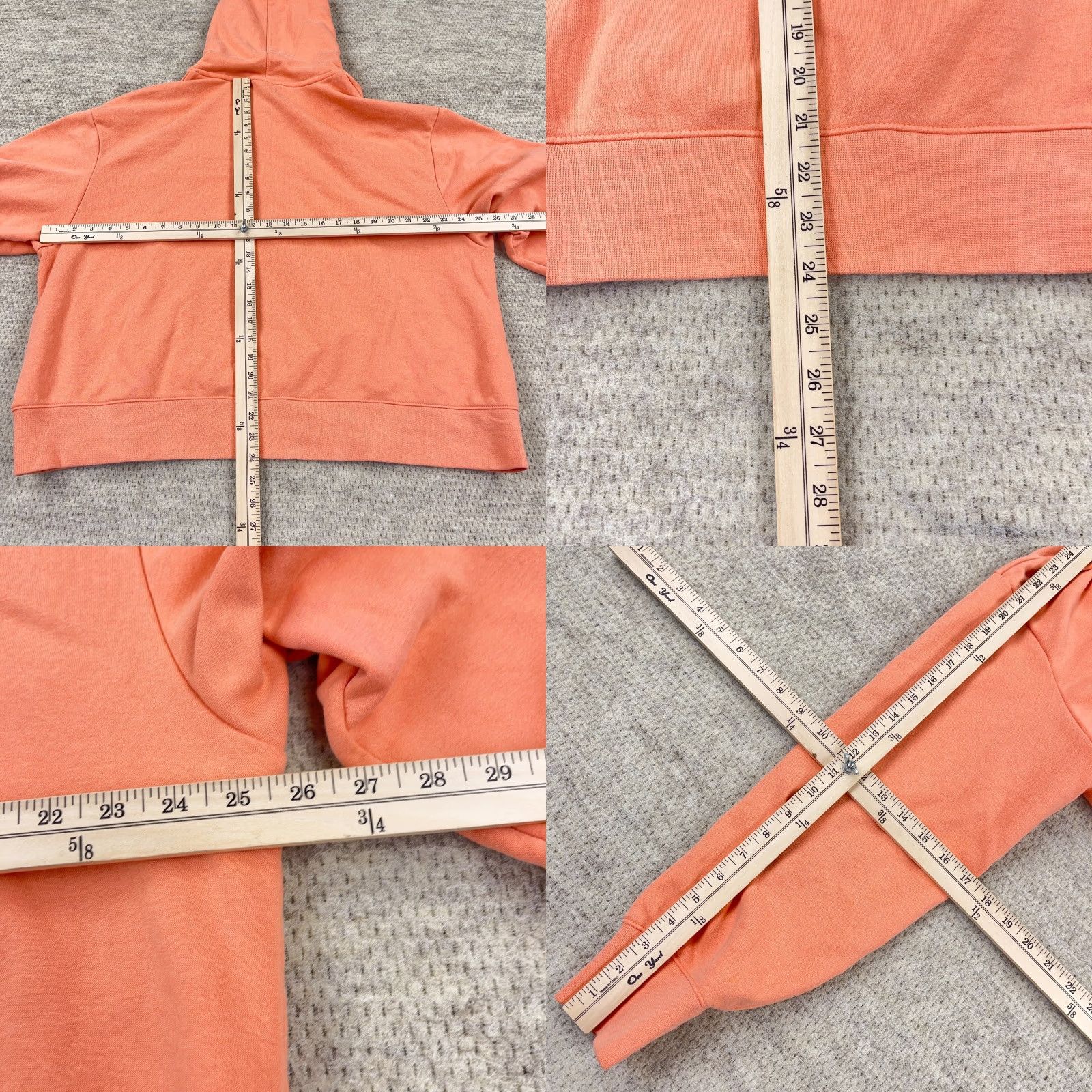 Nike Nike Hoodie Women 1X Orange White Pullover Sweatshirt Air Spellout Peach Retro Shirt Womens 1X Nike Sportswear Hoodie Size XL / US 12-14 / IT 48-50 - 8 Thumbnail
