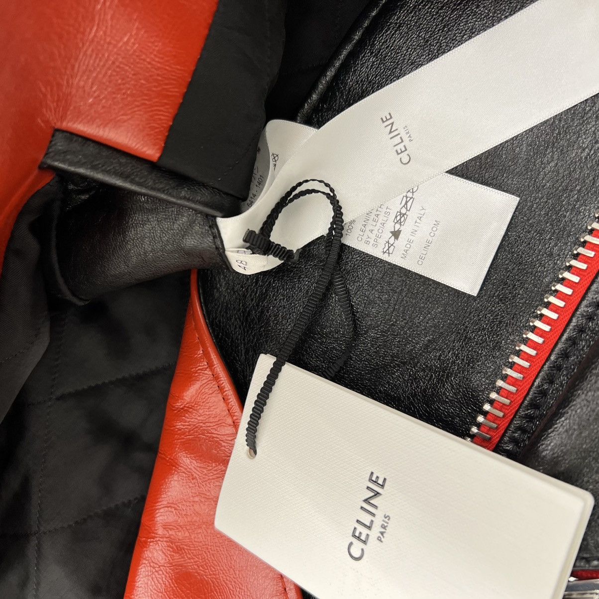 Celine Celine Leather Jacket in Medium Size US M / EU 48-50 / 2 - 6 Thumbnail