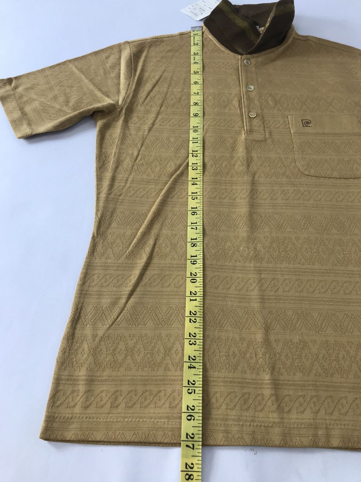 Pierre Cardin 90s Pierre Cardin Paris Tricot Single Pocket Polo Tee Size US M / EU 48-50 / 2 - 9 Thumbnail
