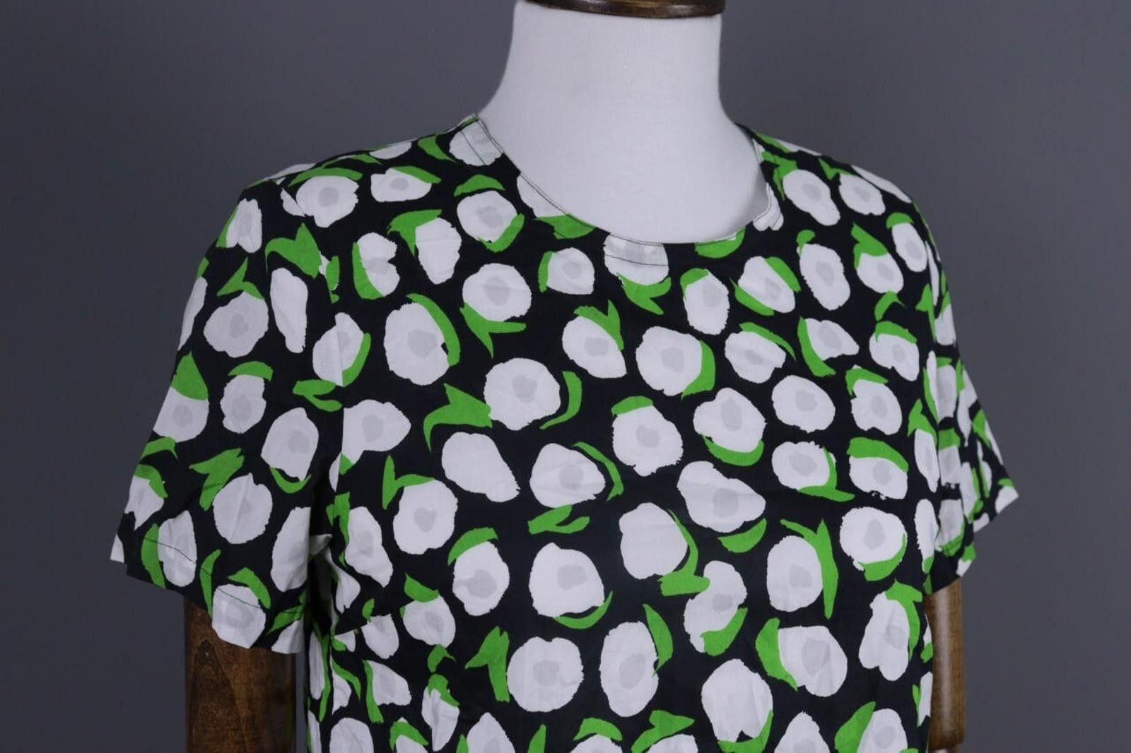 Marimekko Marimekko Black Floral Summer Blouse Shirt Size 34 Size M / US 6-8 / IT 42-44 - 3 Thumbnail