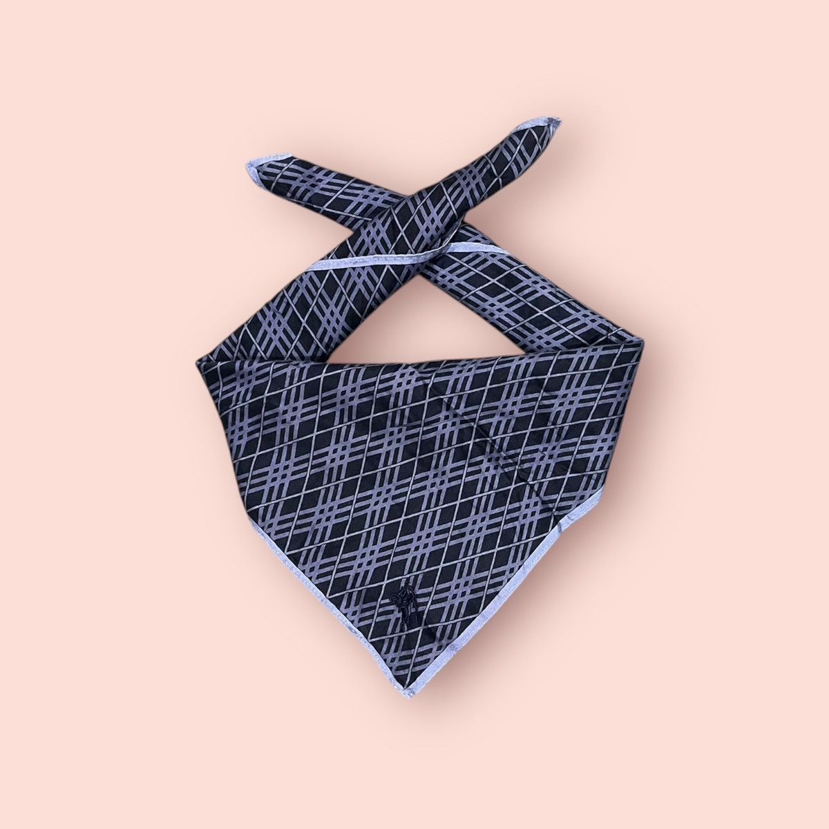 Burberry × Designer × Vintage VTG BURBERRY COTTON SILK HANDKERCHIEF/POCKETSQUARE/BANDANA Size ONE SIZE - 8 Thumbnail