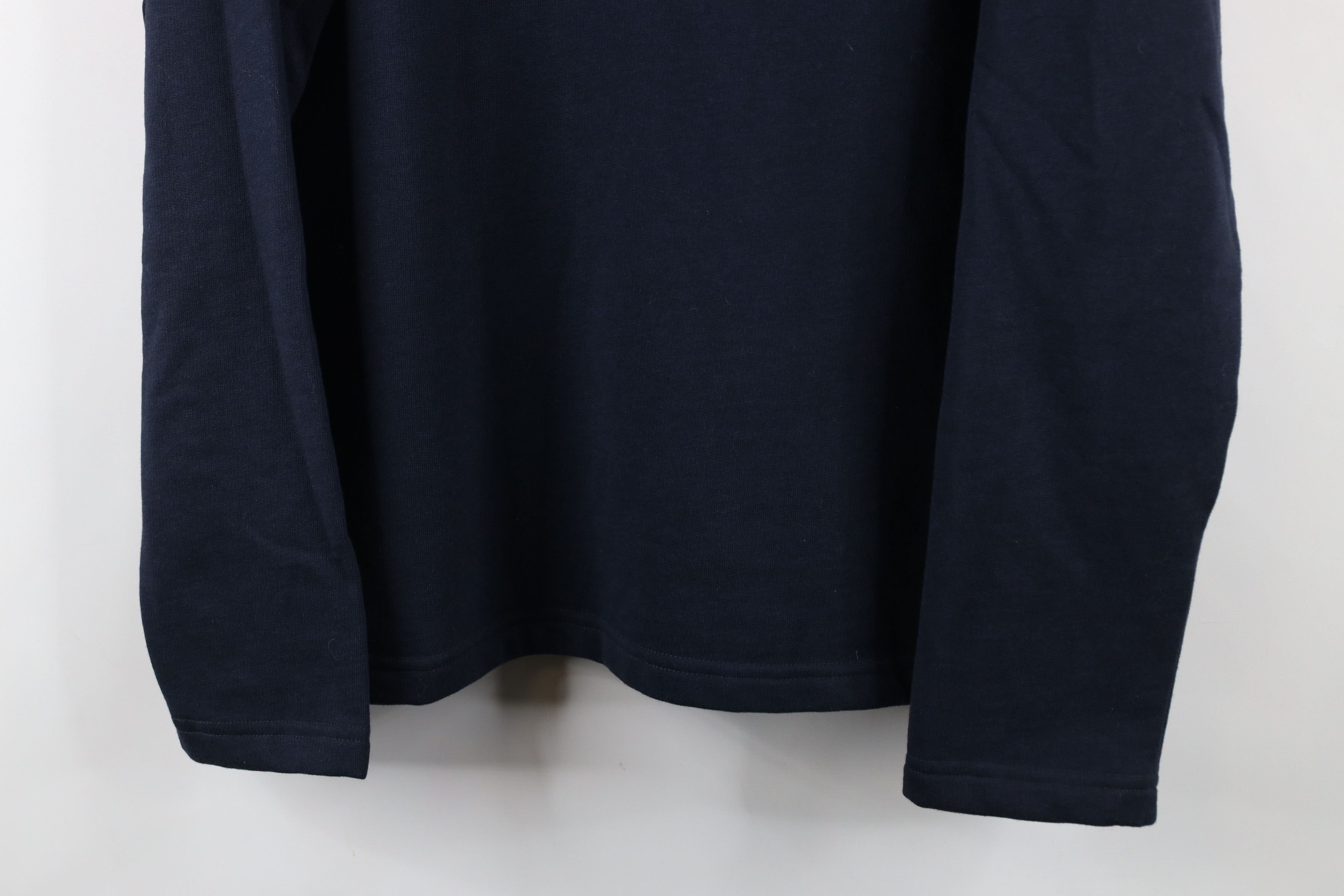 UNTUCKit × Vintage Untuckit Blank Snap Button Fleece Pullover Sweater Navy Blue Size US L / EU 52-54 / 3 - 3 Thumbnail