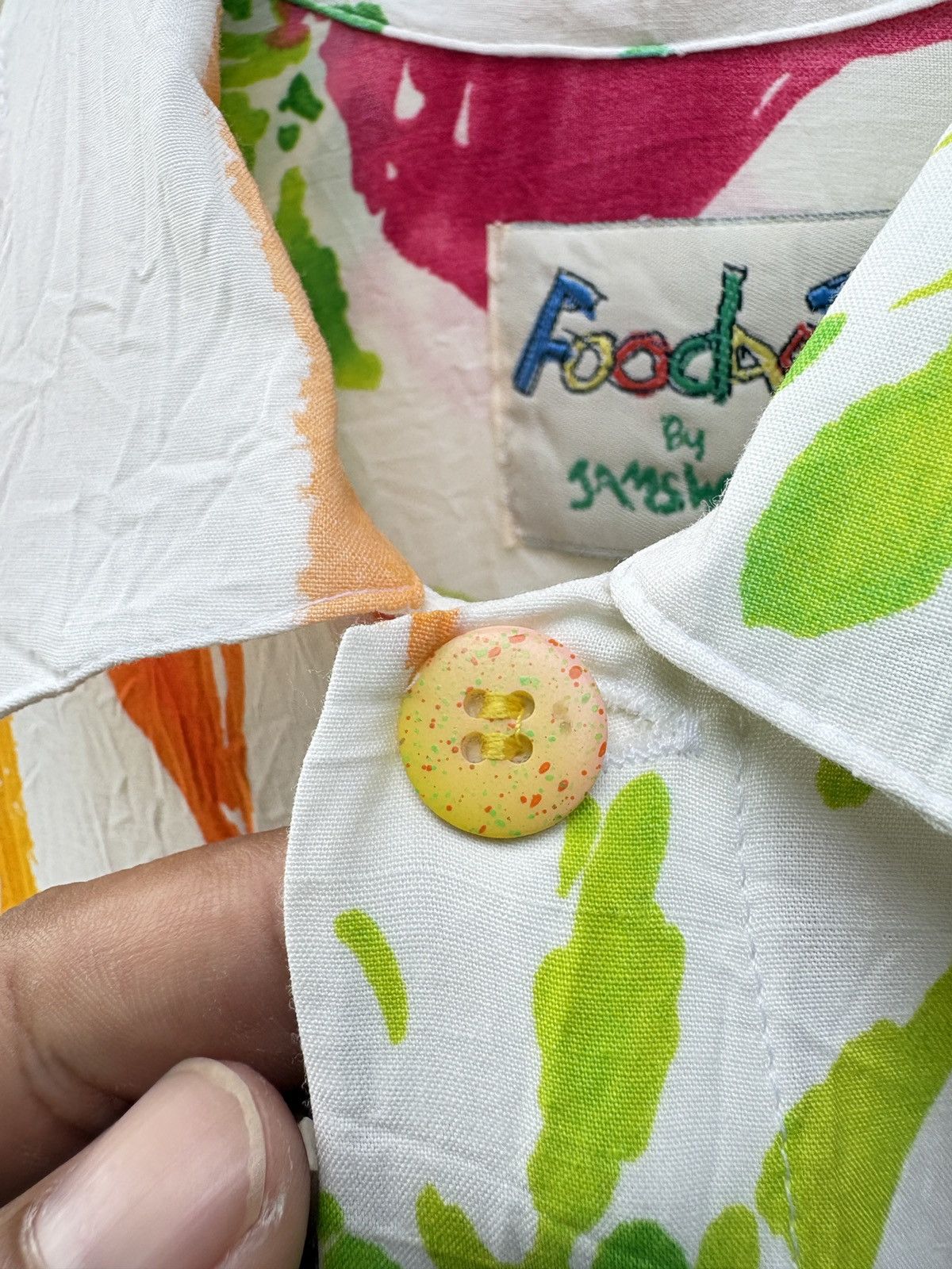 Jams World Foodart by Jams World vegetables print rayon shirt Size US XS / EU 42 / 0 - 5 Thumbnail