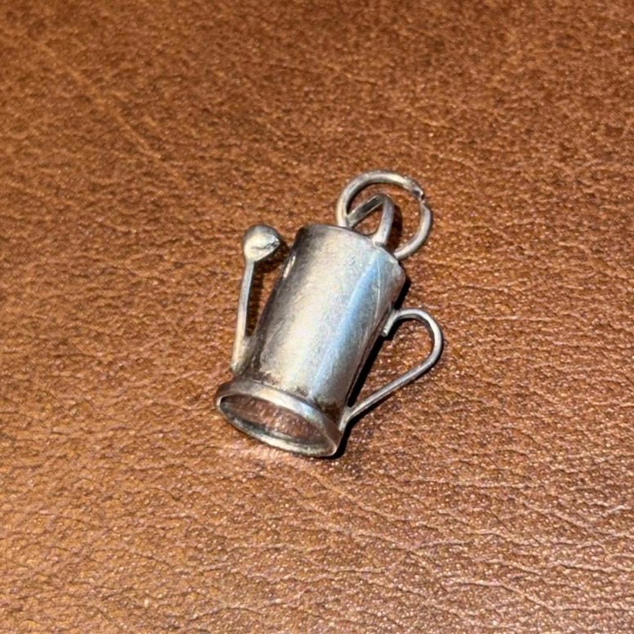 Designer Vintage Sterling Silver Watering Can Pendant/Charm Size ONE SIZE - 3 Thumbnail