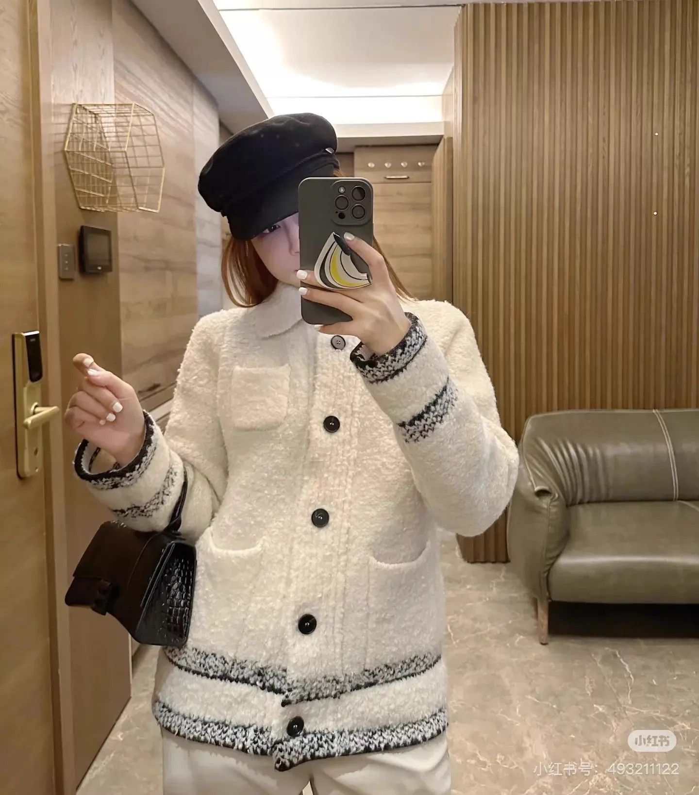 Dior Christian Dior white teddy jacket size S Size S / US 4 / IT 40 - 1 Thumbnail