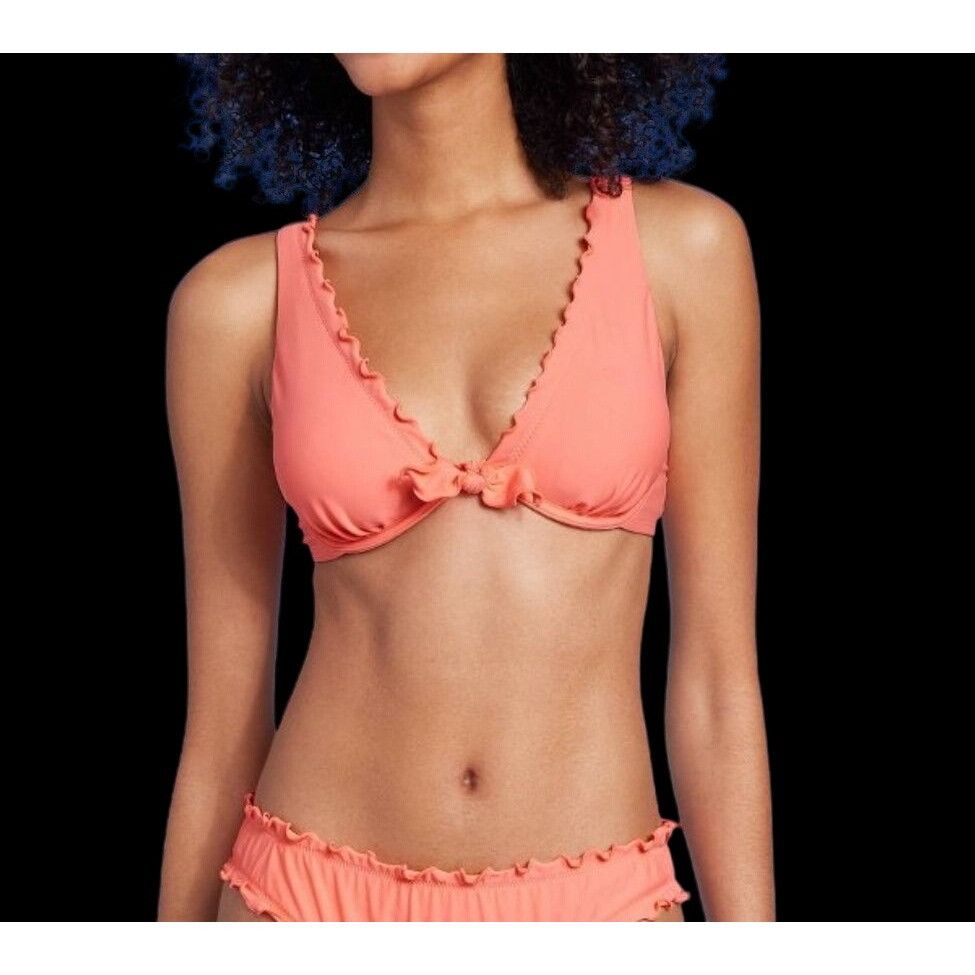 Other Shade & Shore - Women's Tie - Front Lettuce-Edge Underwire B Size ONE SIZE - 1 Thumbnail
