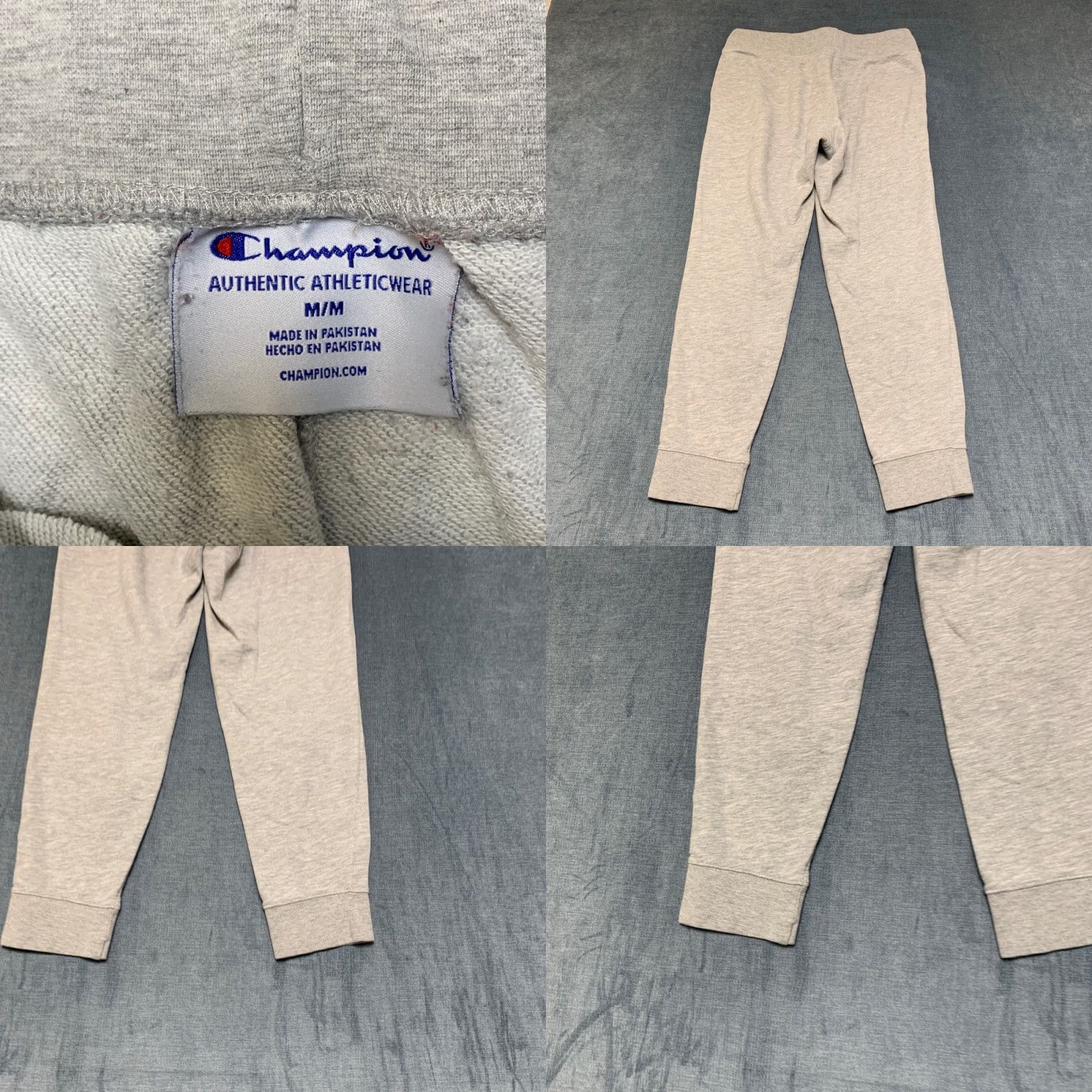 Champion Champion Mens Medium Heather Gray Jogger Pants Authentic Athleticwear Drawstring Size US 31 - 8 Thumbnail