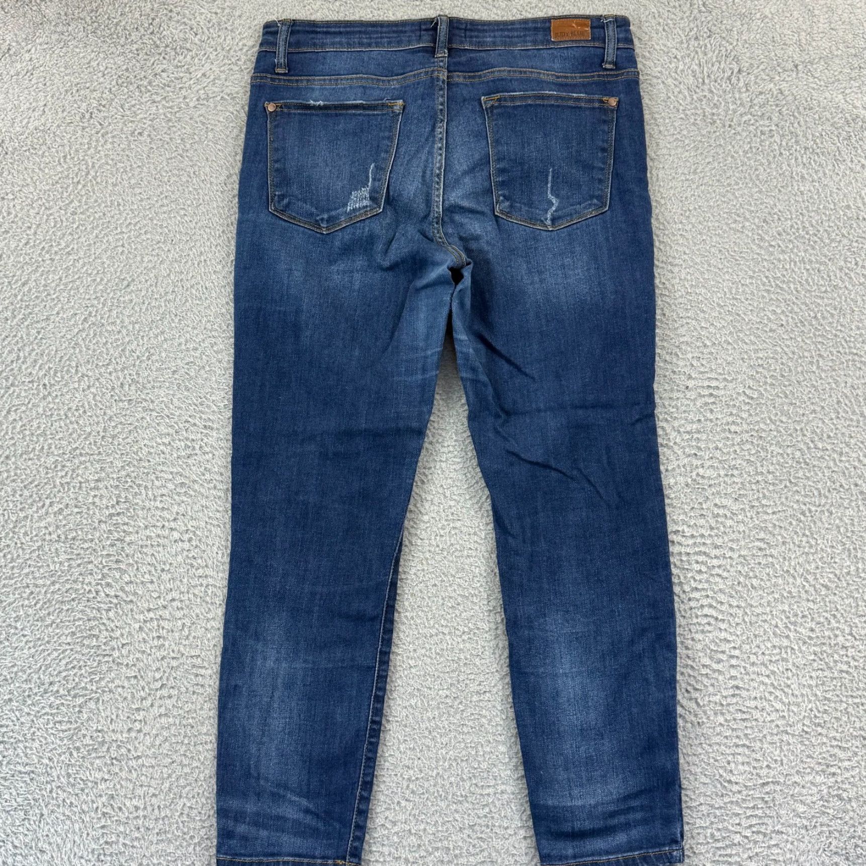 Denime Judy Blue Jeans Women’s 31 Relaxed Fit Dark Wash Stretch Skinny Denim 31x28 Vintage No City Preppy 5-Pocket Womens Jeans Size 24" / US 00 / IT 34 - 2 Thumbnail