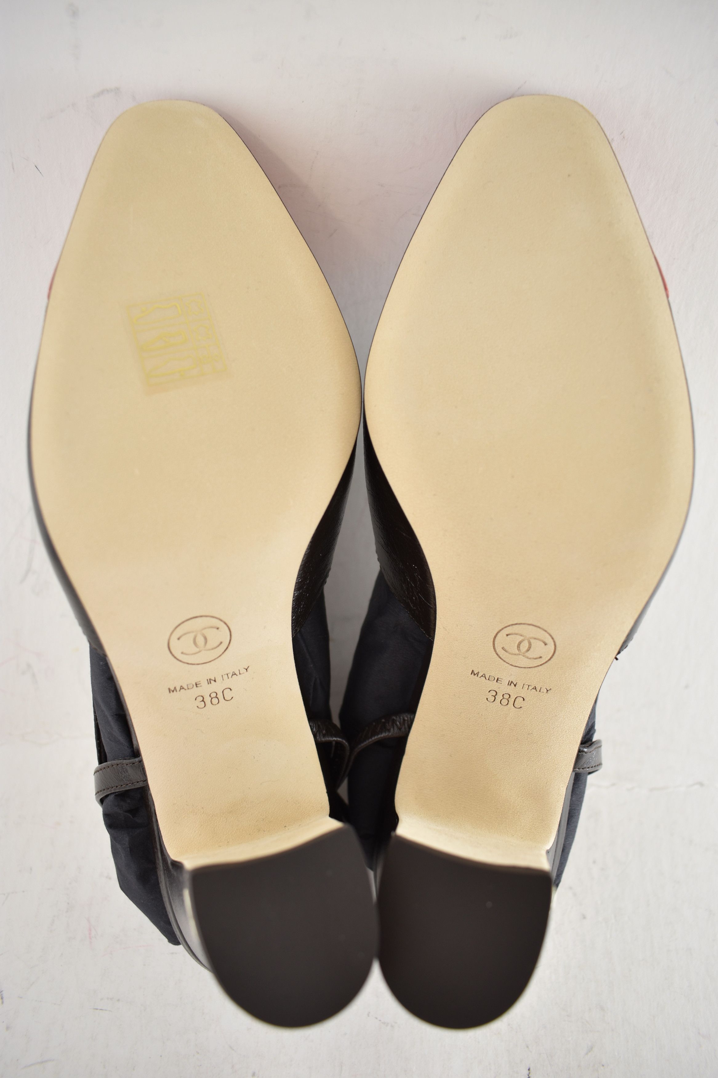Chanel 26S Blazy Red CC Coco Sling Slingback Block Heel Pump 38c Size US 8 / IT 38 - 19 Thumbnail