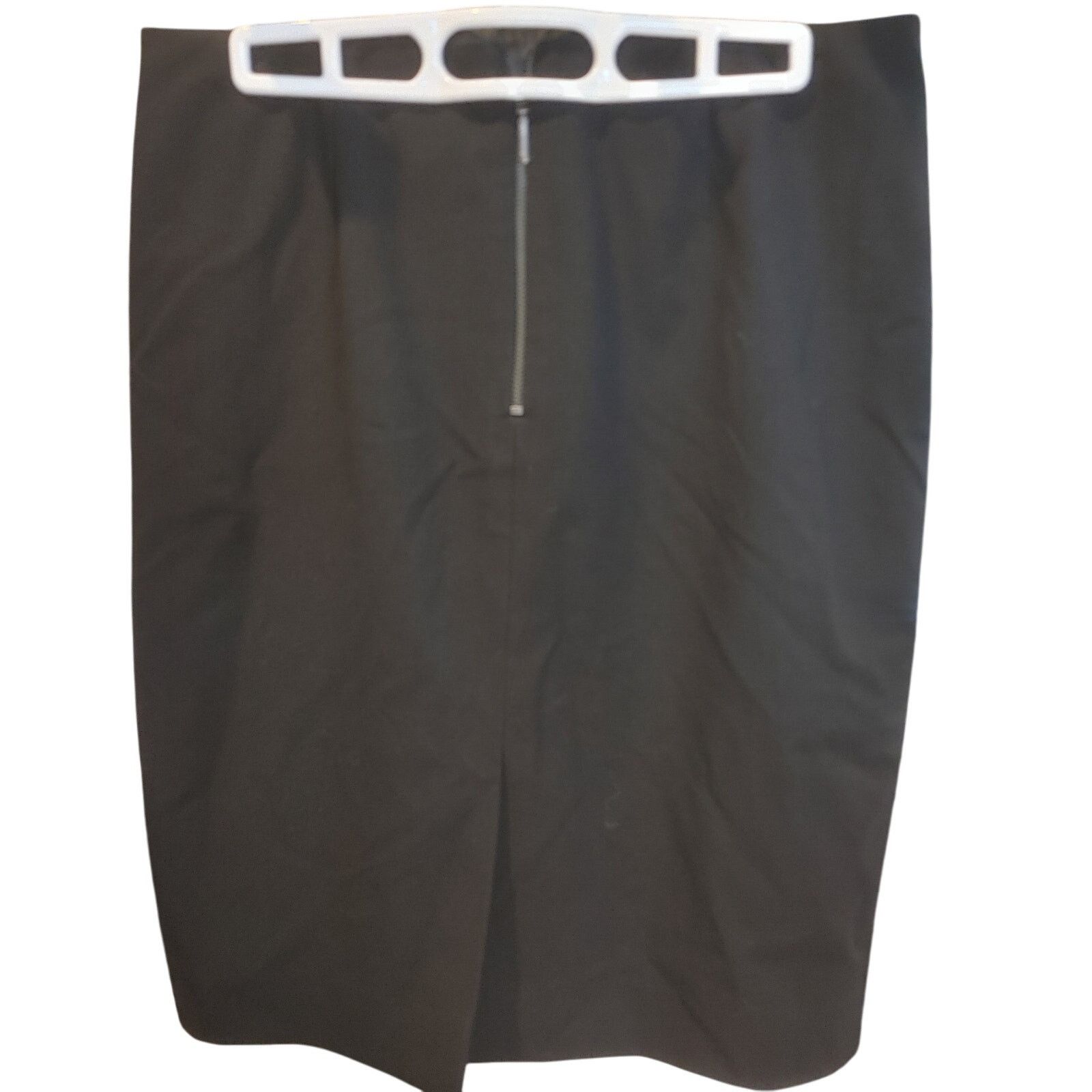 Anne Klein Anne Klein Women's 4 Black Polyester Straight Pencil Skirt Size 27" / US 4 / IT 40 - 2 Thumbnail