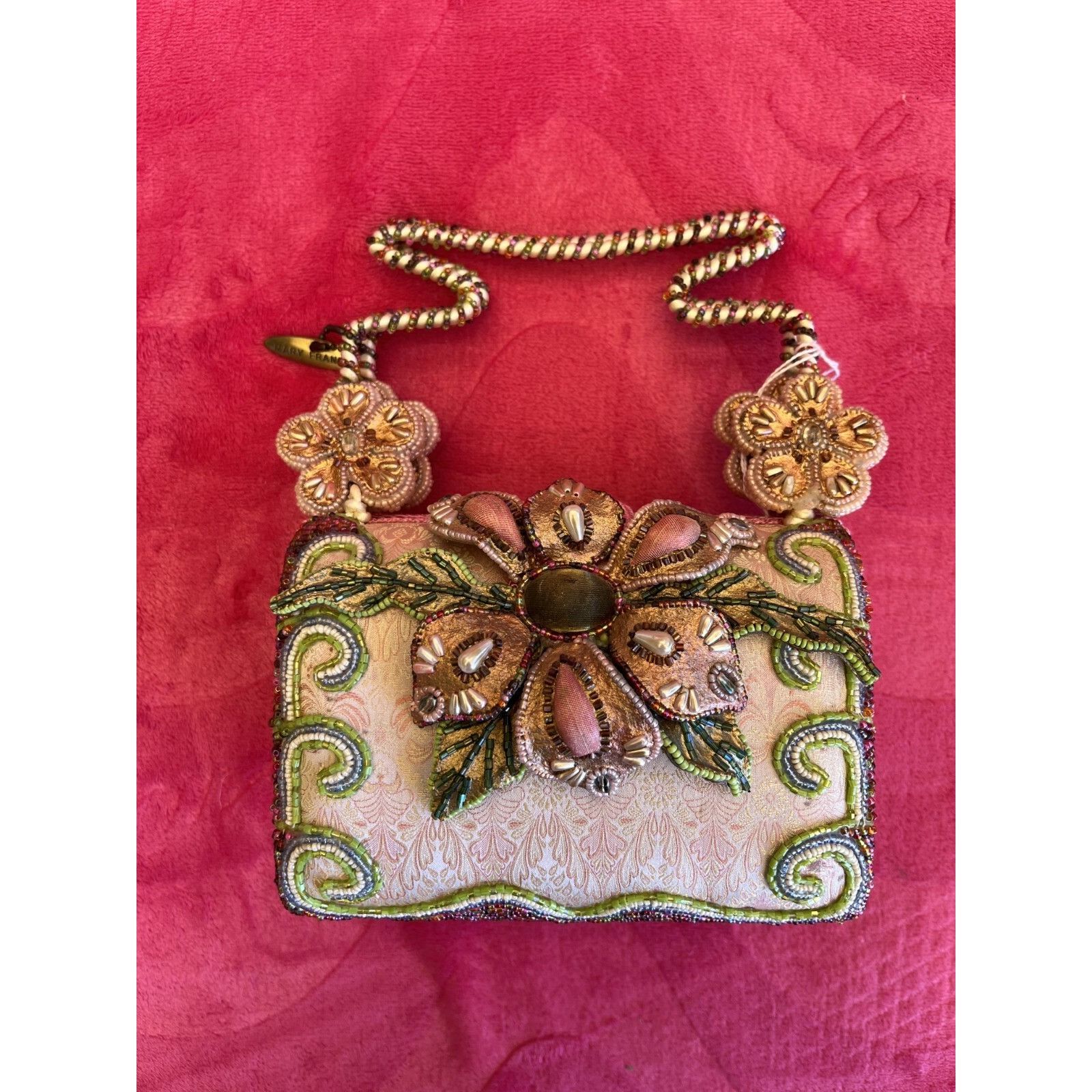 Mary Frances Mary Frances Beaded Floral Handbag With Intricate Embroidery Size ONE SIZE - 3 Thumbnail