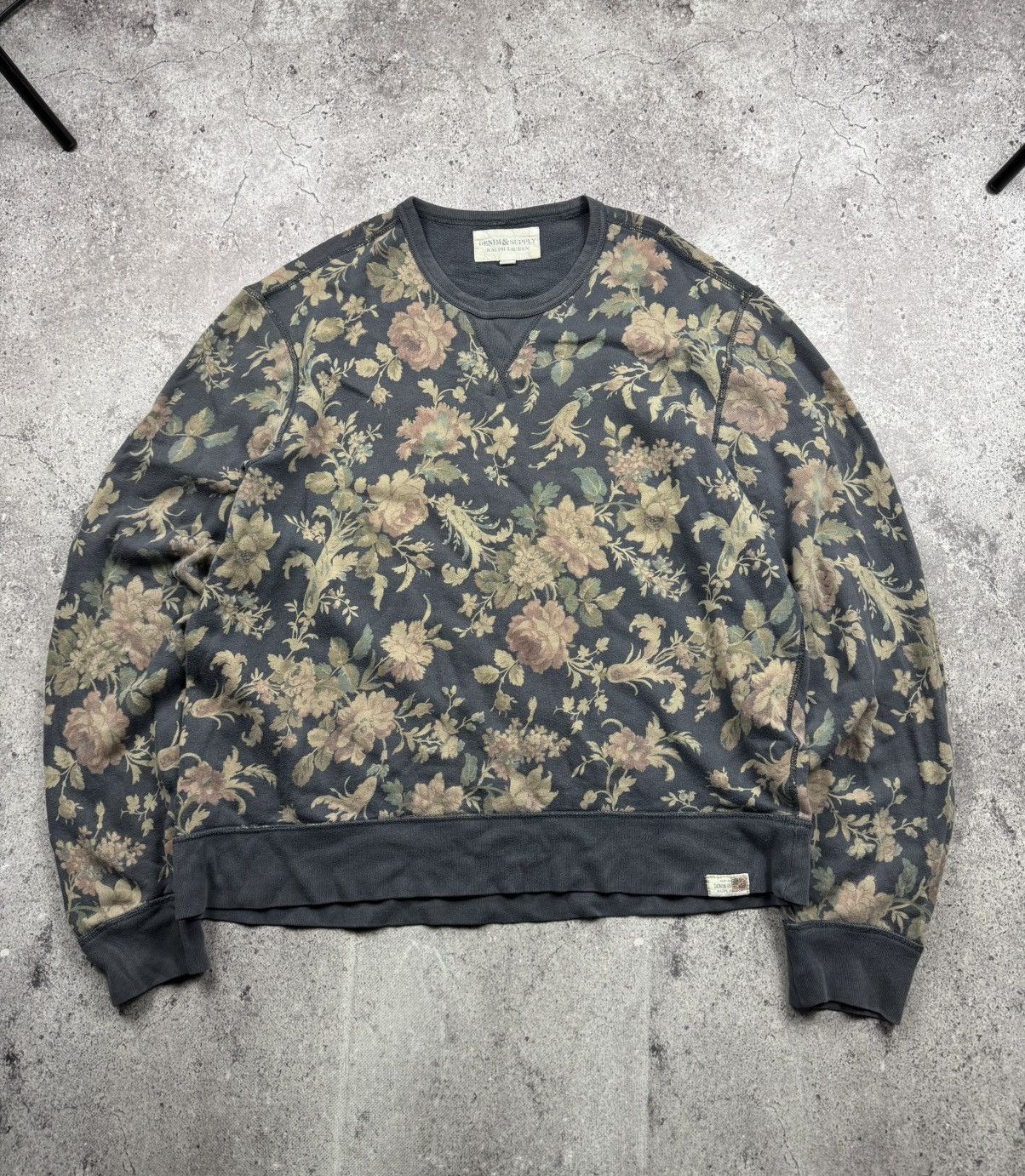 Denim & Supply Ralph Lauren DENIM & SUPPLY RALPH LAUREN Y2K Floral Pullover Sweatshirt Size US XL / EU 56 / 4 - 1 Thumbnail
