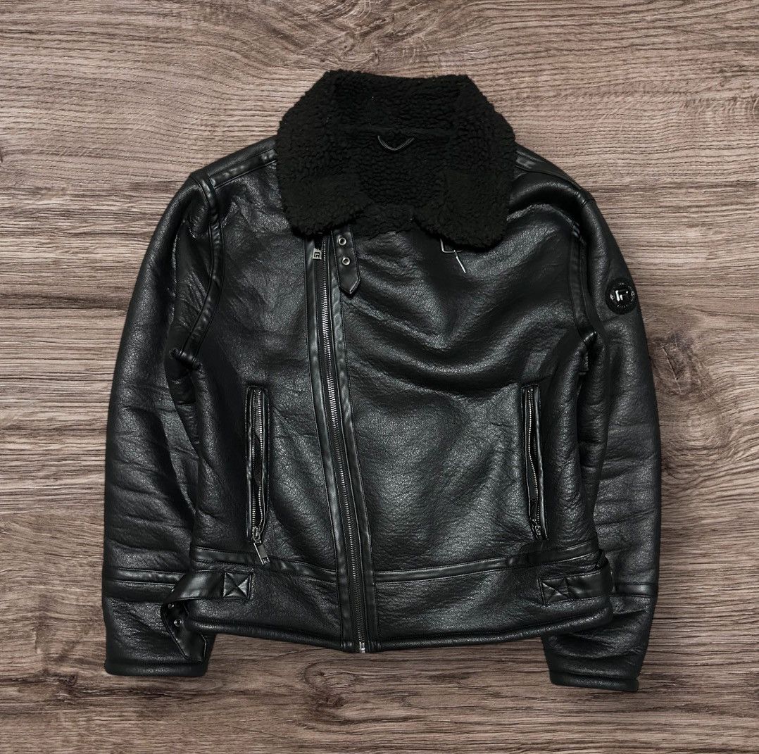 Other Red Bridge Faux Leather Aviator Jacket – Size S Size US S / EU 44-46 / 1 - 1 Thumbnail