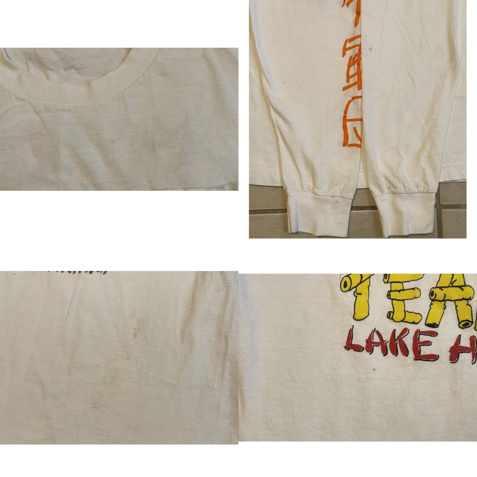 Vintage VINTAGE Lake Havasu Sumo Wrestling Tournament Faded Shirt S Arizona Grunge 80s 90s Graphic Tee White Mens Small Single Stitch USA minimal wear Size US S / EU 44-46 / 1 - 9 Thumbnail