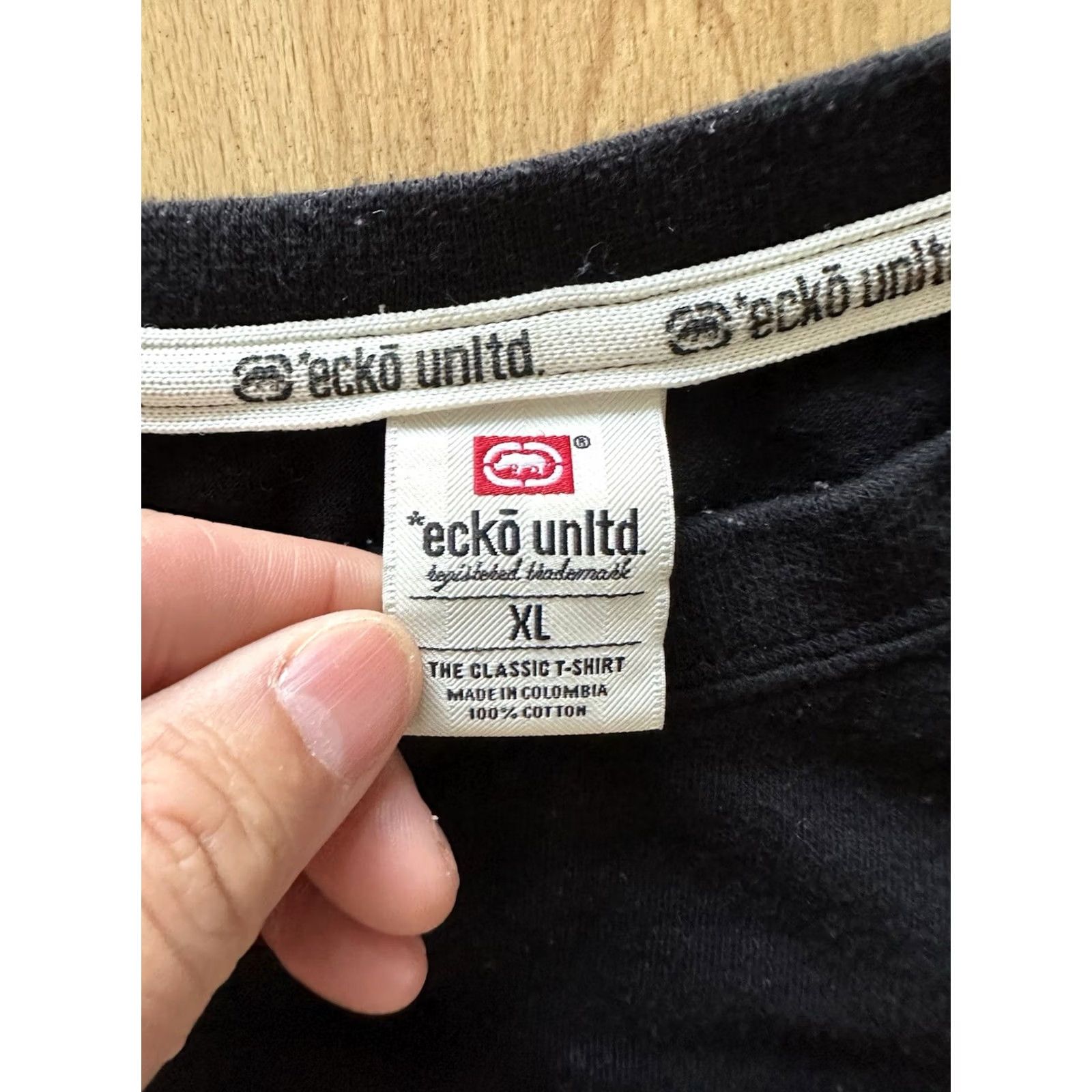 Ecko Unltd. VINTAGE Ecko Unltd. T-Shirt Graphic Size XL Black 25x32 Men Vintage 90s/Y2K Punk Hip-Hop Angel Very RARE Pieces 25” 32” Size US XL / EU 56 / 4 - 4 Thumbnail