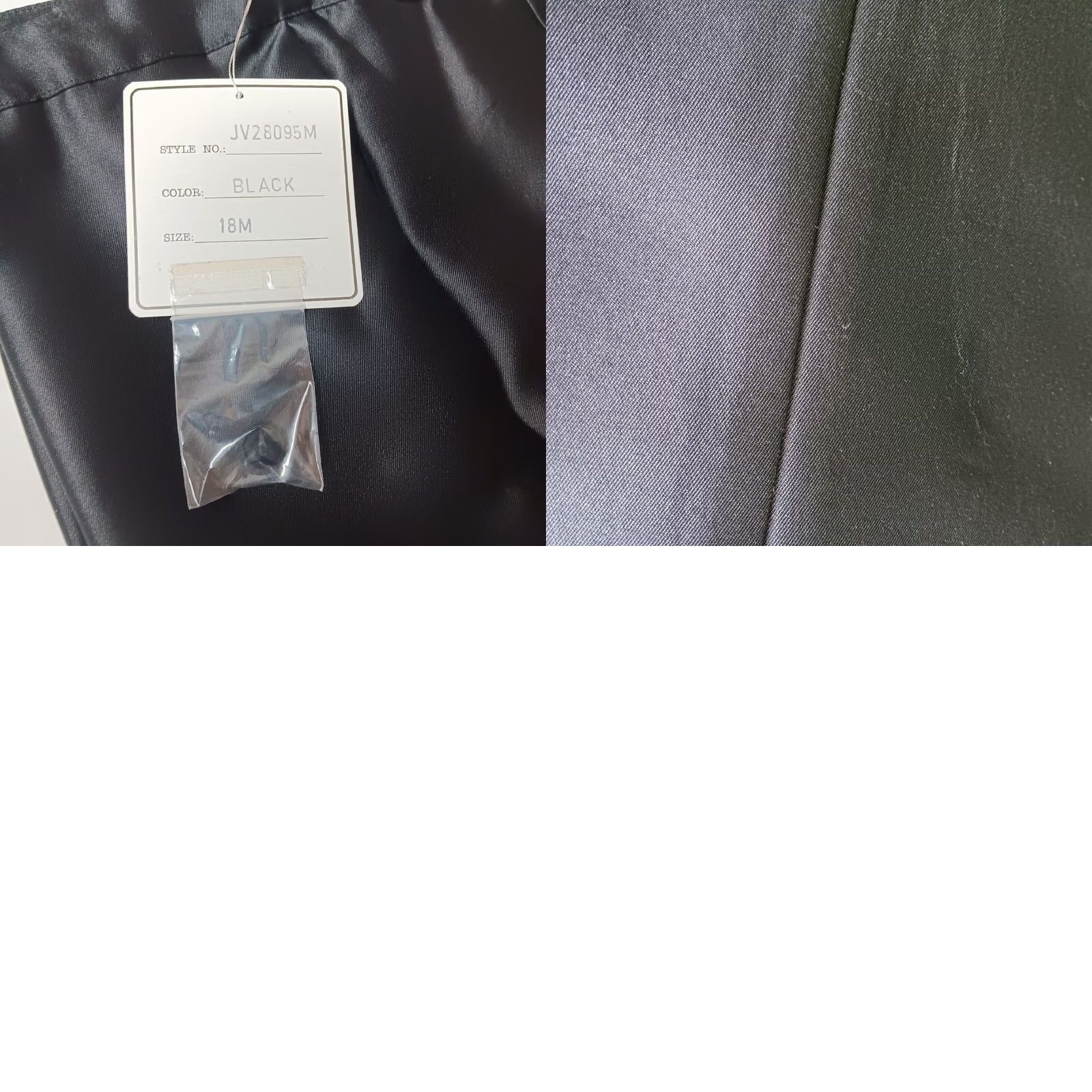Vintage Jovani New York Womens Pants Black Formal Wide Leg Silk Wool Blend Size 18 Size 40" / US 18 - 9 Thumbnail
