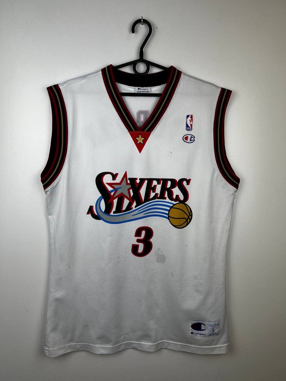 Champion × Vintage Sixers Iverson Champion NBA jersey t-shirts size L Size US L / EU 52-54 / 3 - 1 Thumbnail
