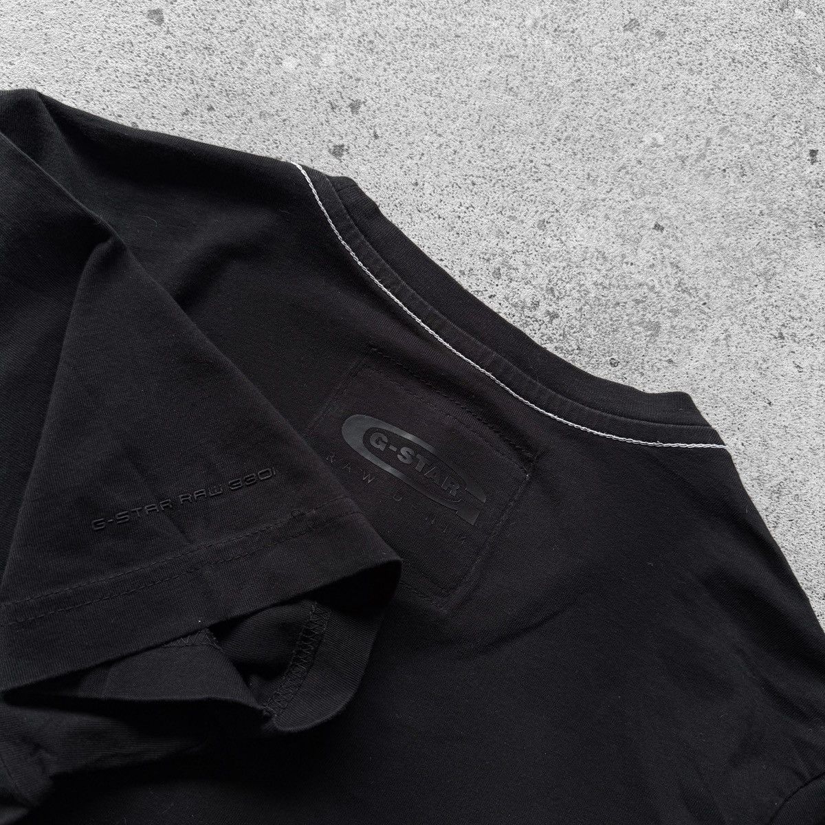G-Star G-Star Raw Mens Black DNM 3301 Big Logo Graphic T-Shirt Size US M / EU 48-50 / 2 - 5 Thumbnail