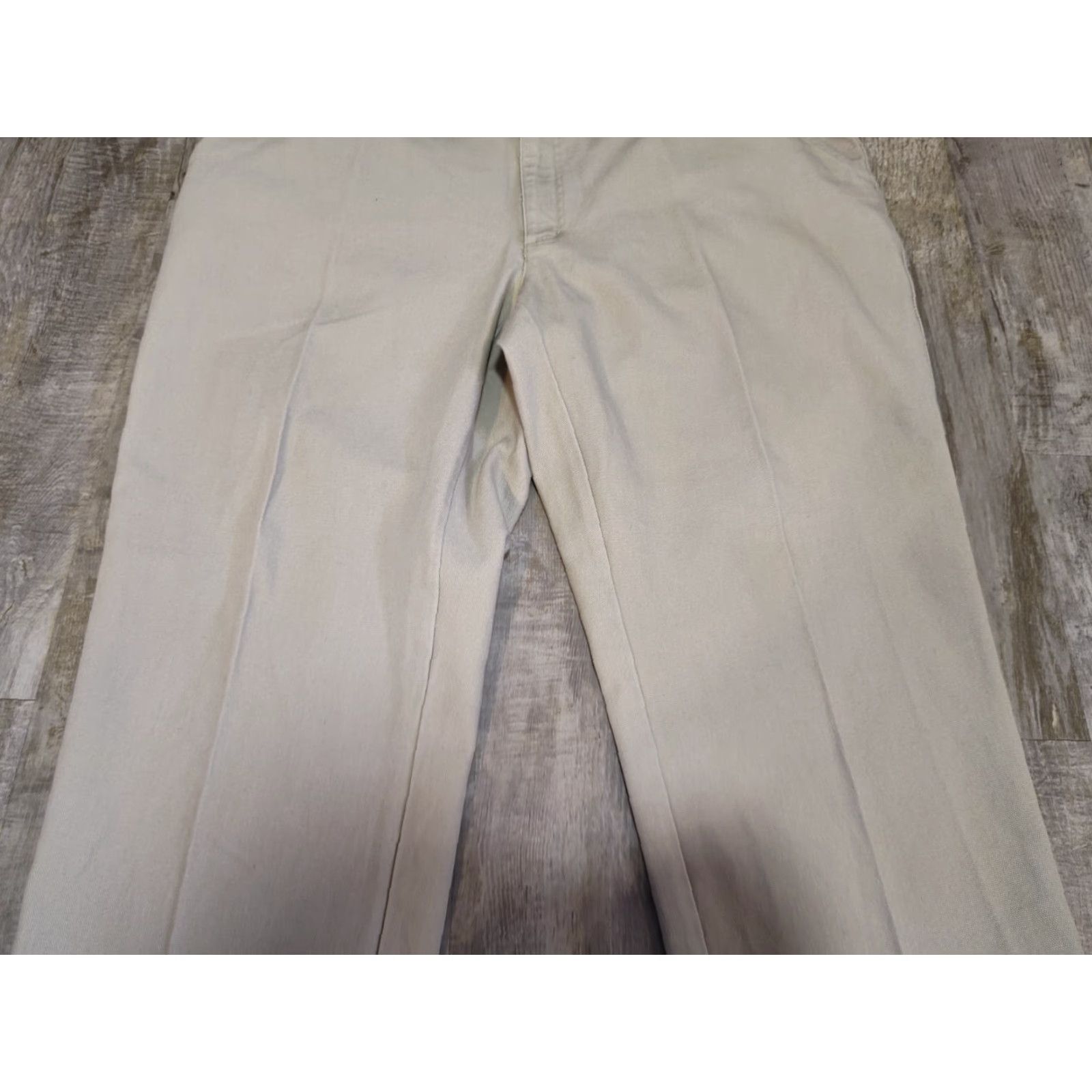 Orvis Orvis Men's Khaki Cotton Twill Cuffed Chino Pants Size 44x30 Regular Fit Size US 44 / EU 60 - 5 Thumbnail