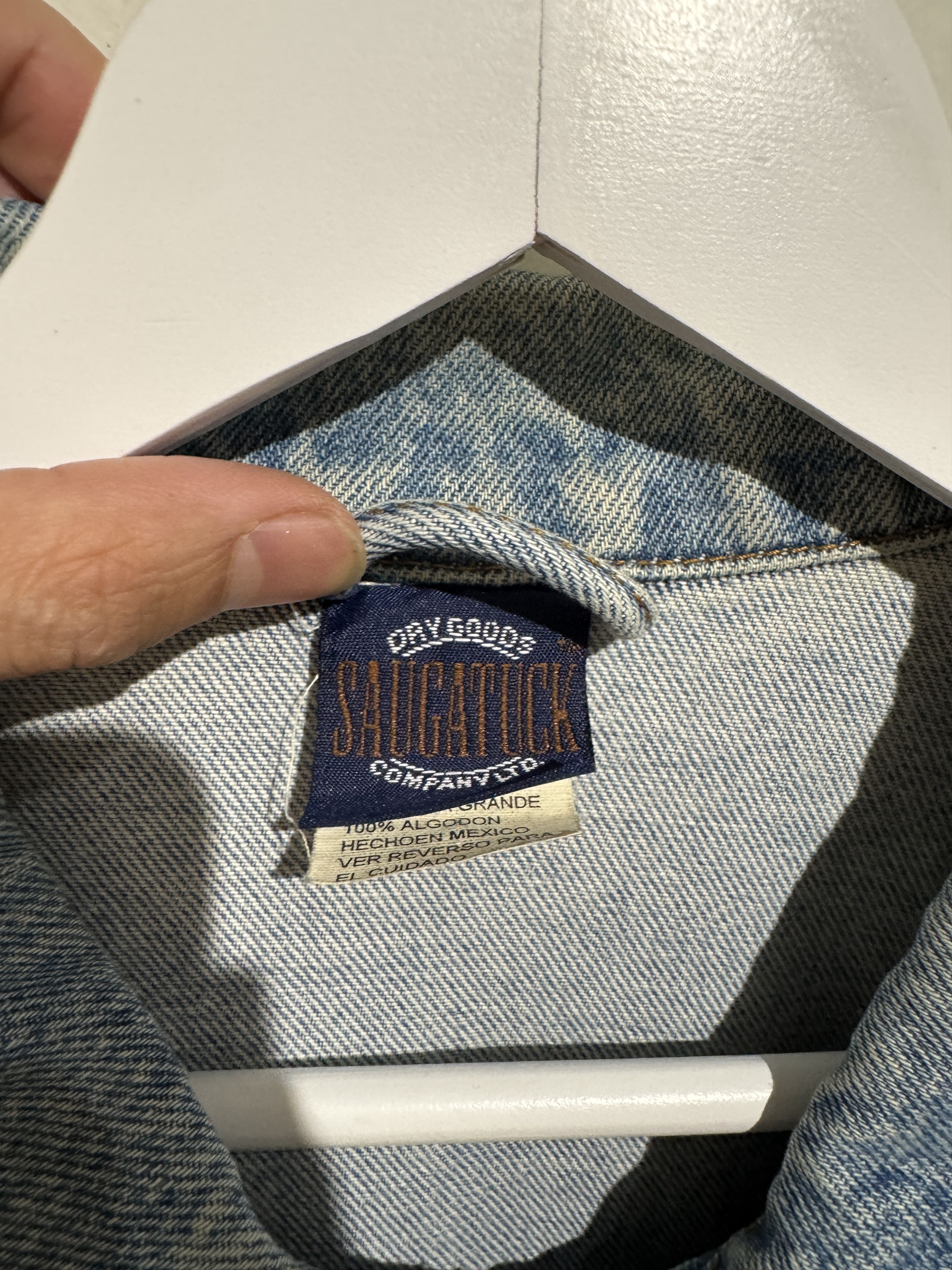 Vintage Vintage Saugatuck Dry Goods Co. Denim Jacket – Light Wash Size US XL / EU 56 / 4 - 2 Thumbnail