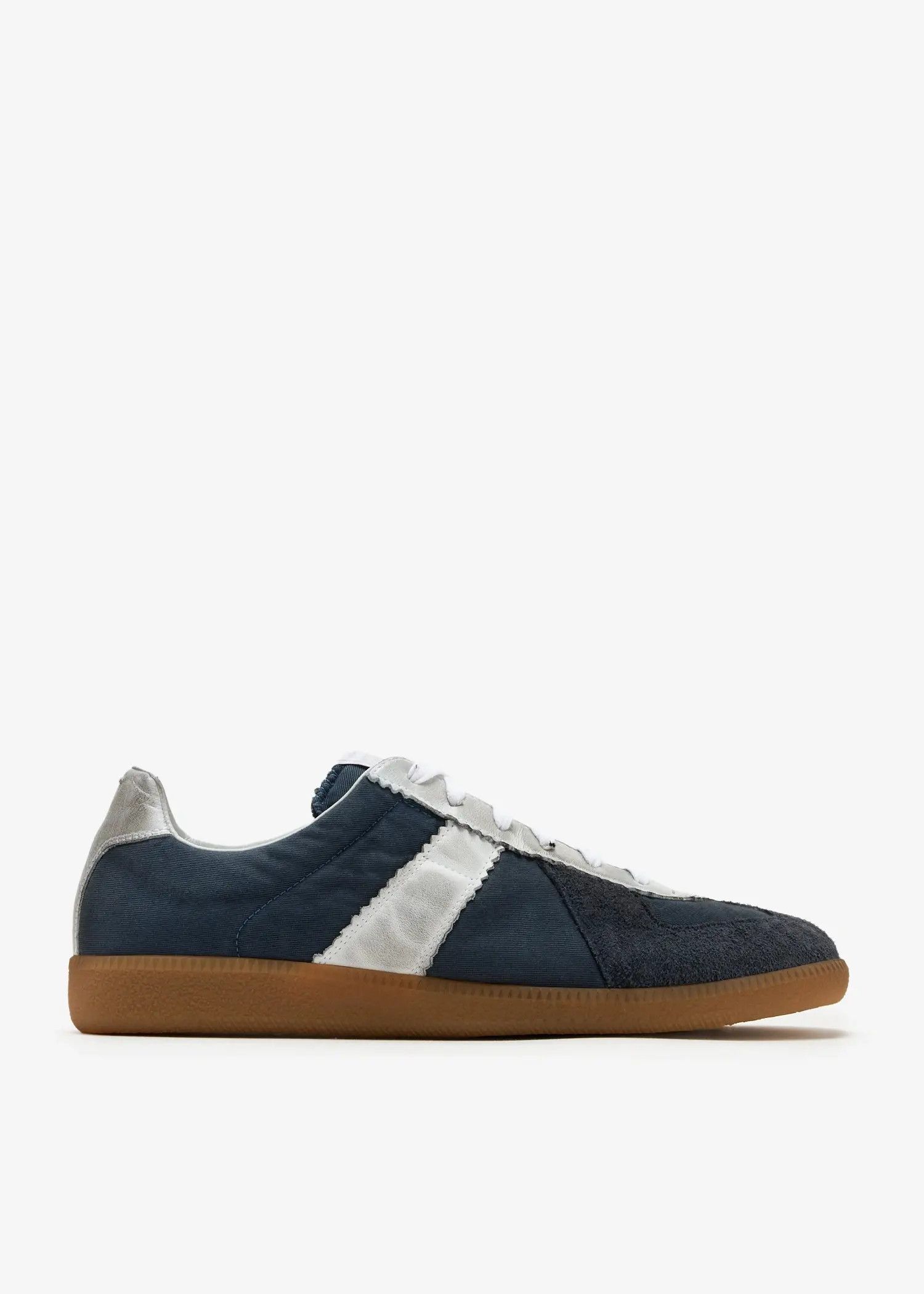 Maison Margiela oc11z1225 Replica Low-Top Sneakers in Navy/Silver Size US 8 / EU 41 - 1 Thumbnail