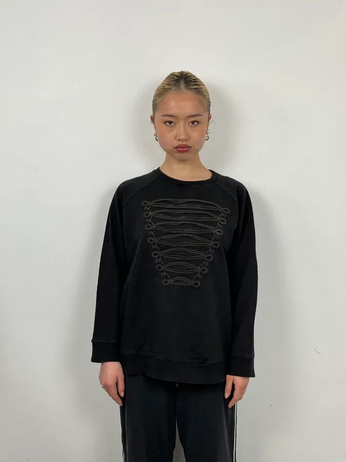 Balmain 2010s Pierre Balmain Officer Cotton Sweater Size S / US 4 / IT 40 - 2 Thumbnail