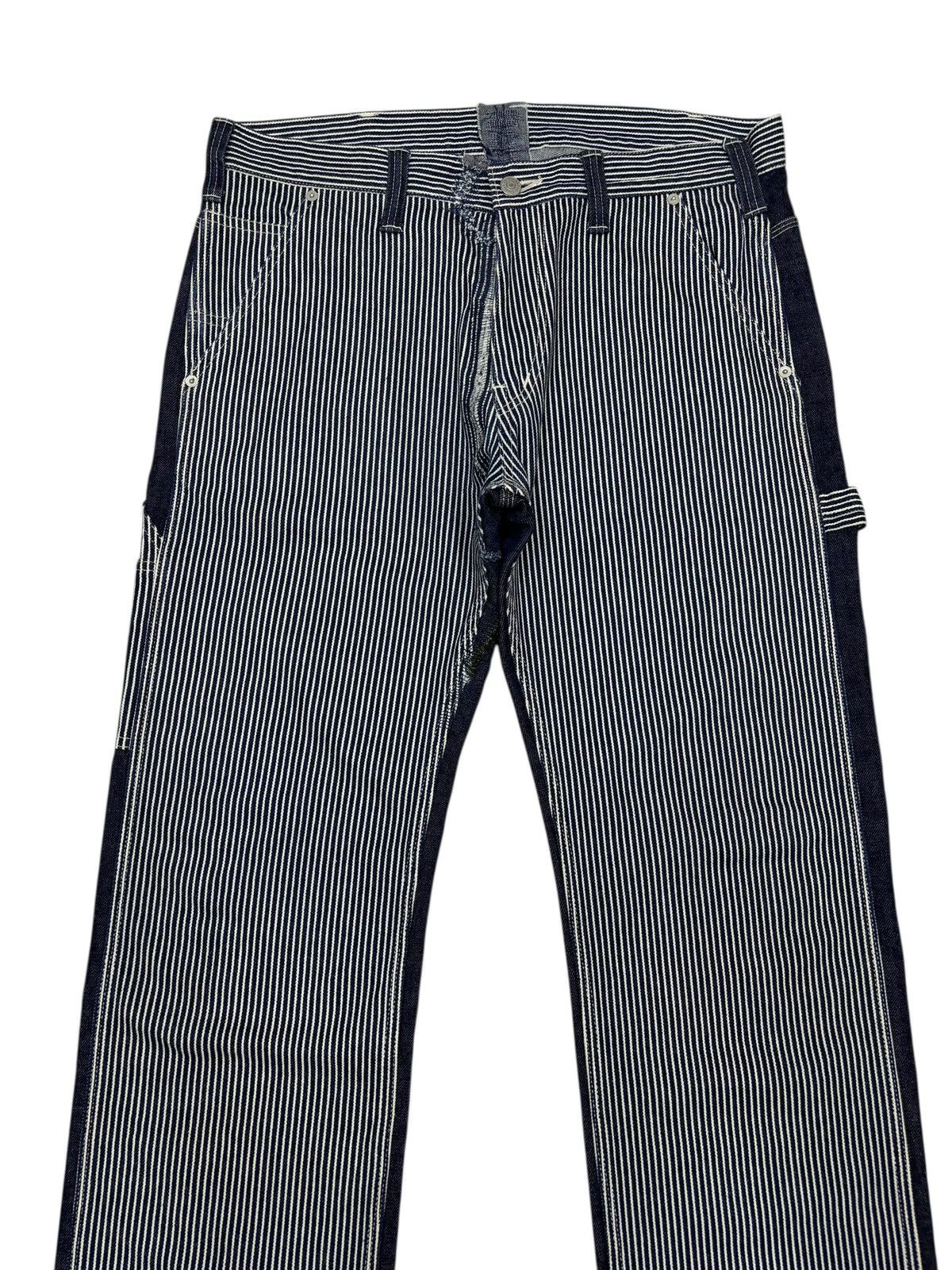 Kapital KOJIMA GENES Hickory Stripe Reconstructed Work Wear Jeans Size US 36 / EU 52 - 5 Thumbnail